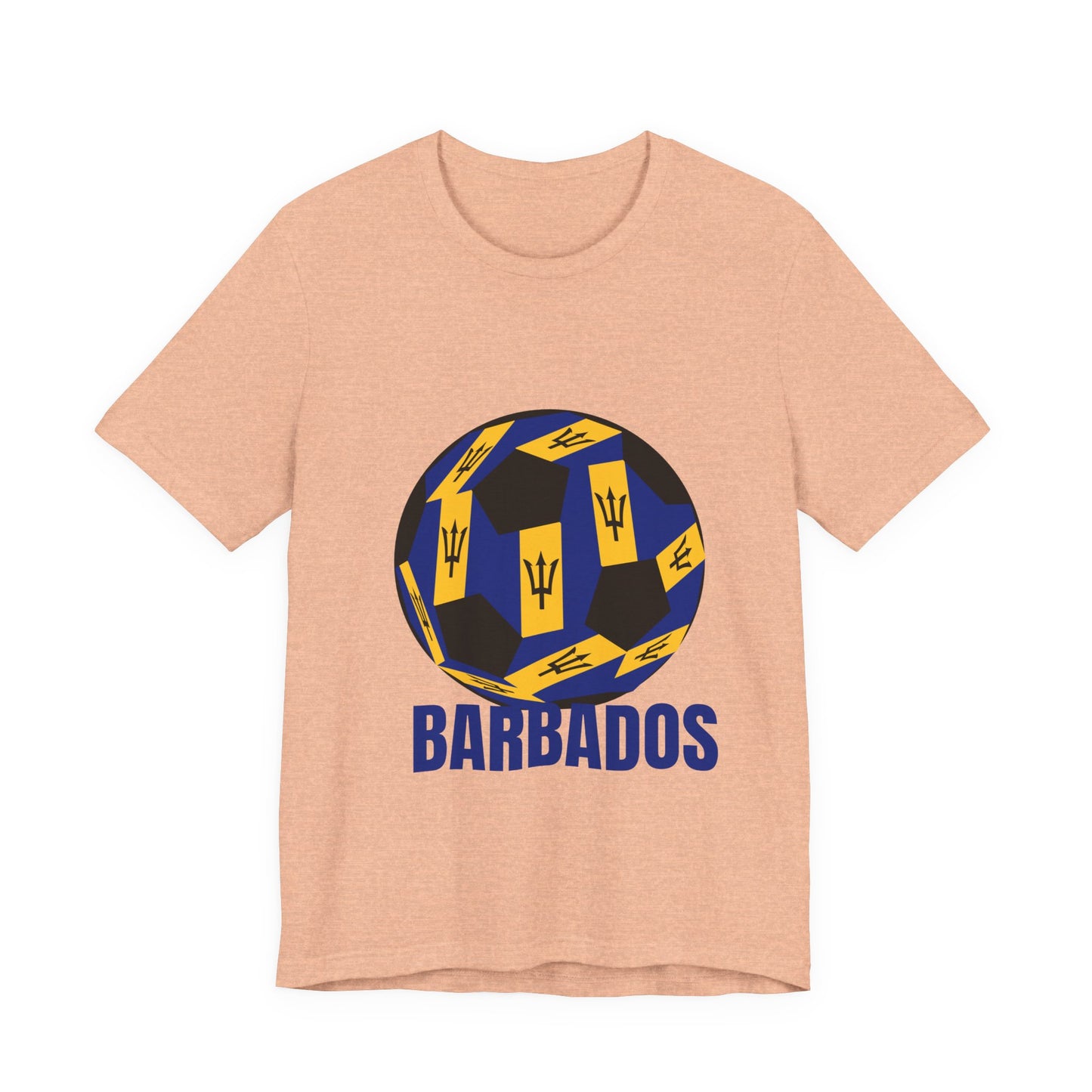 Barbados Fan Specialty Soccer Ball Design T Shirt