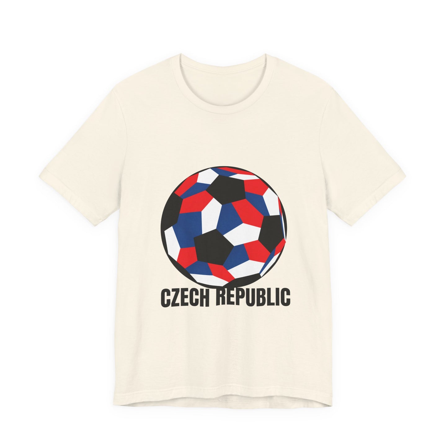 Czech Republic Fan Specialty Soccer Ball Design T Shirt