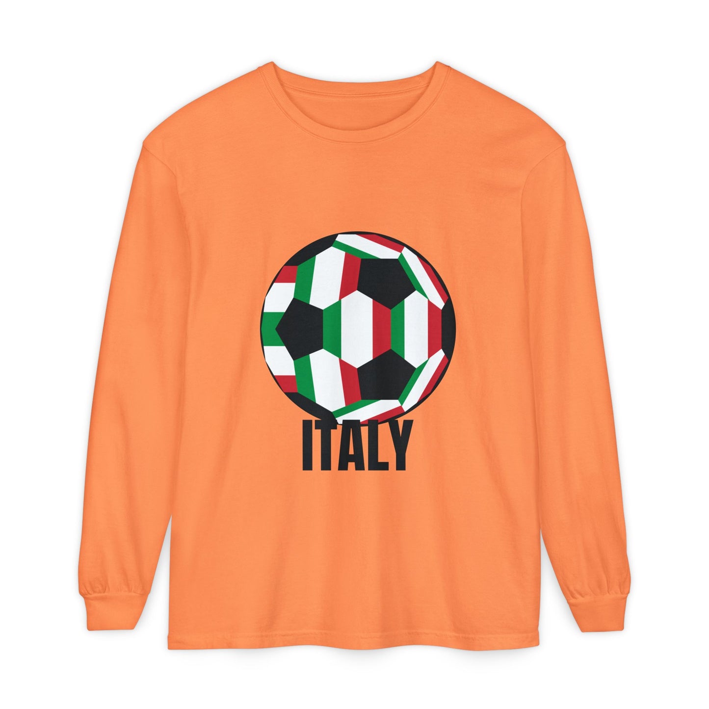 Italy Fan Specialty Soccer Ball Design T Shirt