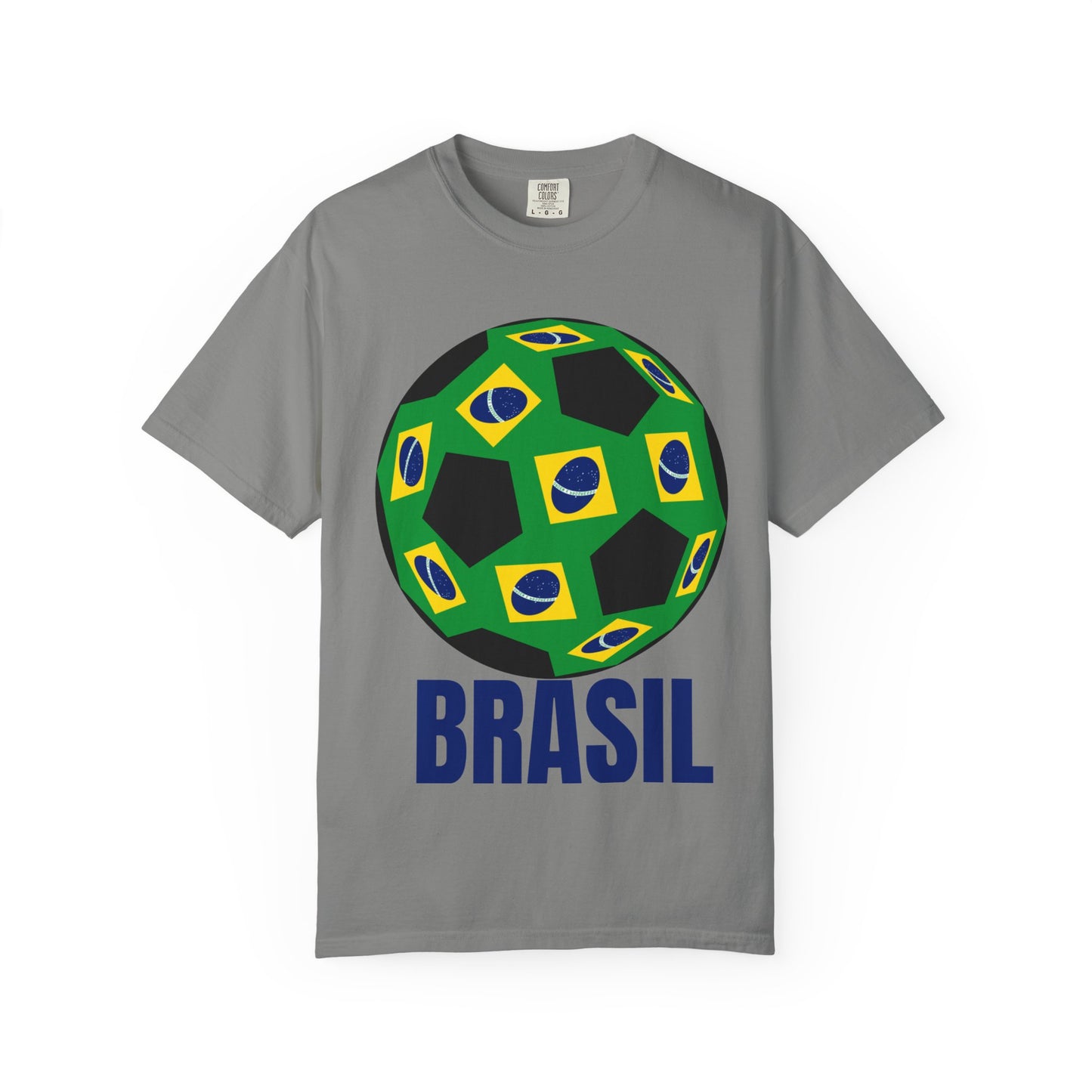 Brasil Fan Specialty Soccer Ball Design T Shirt