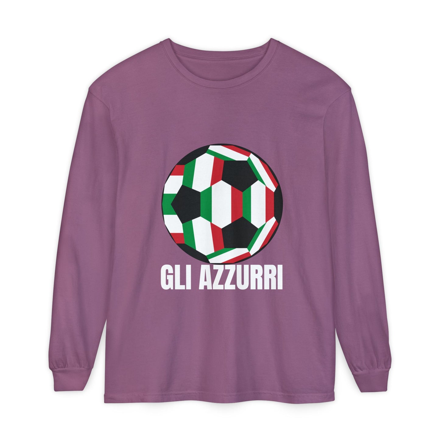 Gli Azzurri Fan Specialty Soccer Long Sleeve T-Shirt