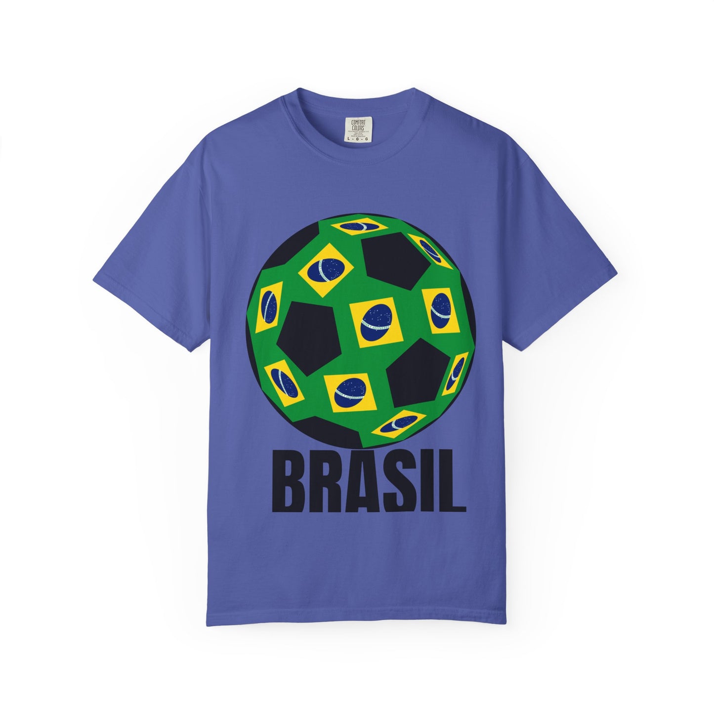 Brasil Fan Specialty Soccer Ball Design T Shirt