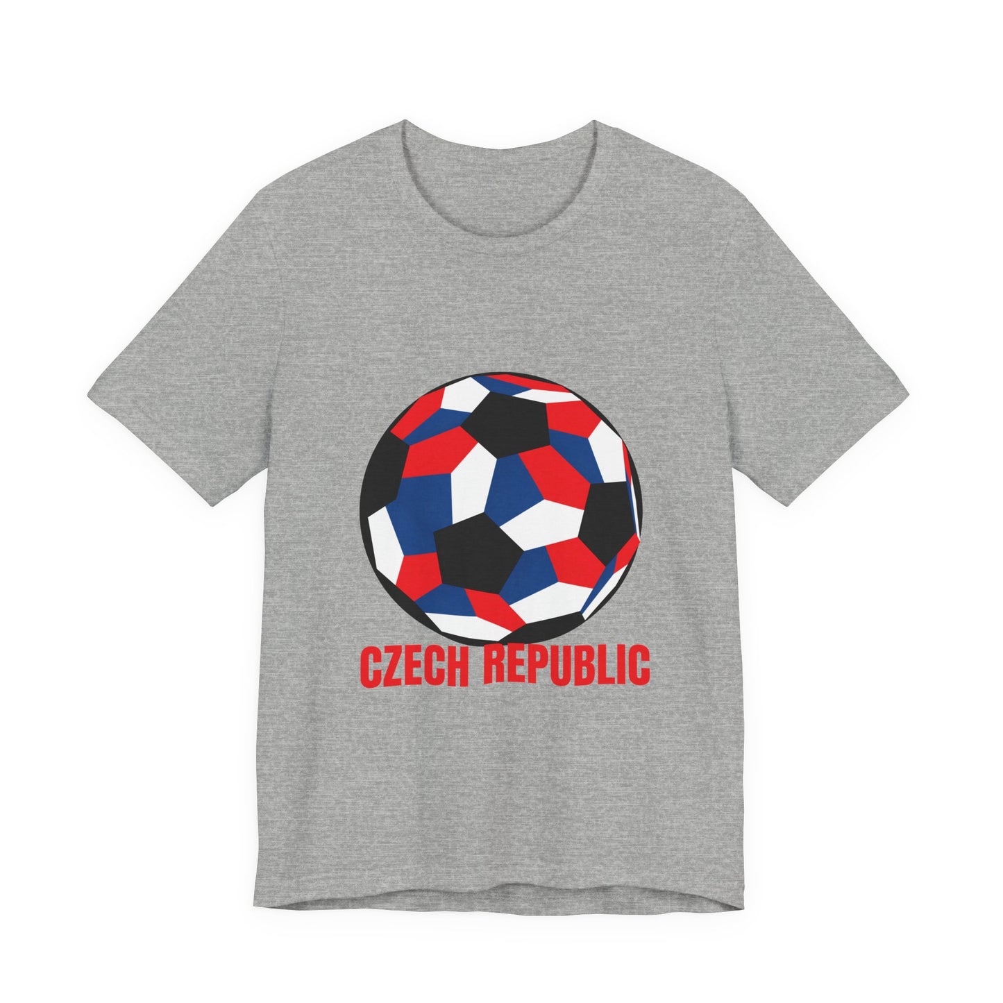 Czech Republic Fan Specialty Soccer Ball Design T Shirt