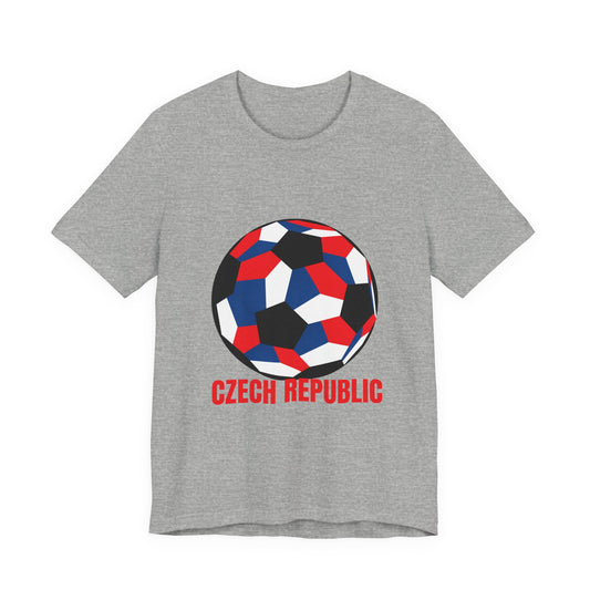 Czech Republic Fan Specialty Soccer Ball Design T Shirt
