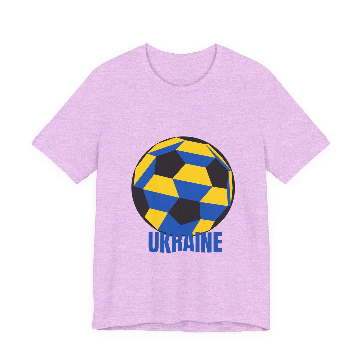 Ukraine Fan Specialty Soccer Ball Design T Shirt