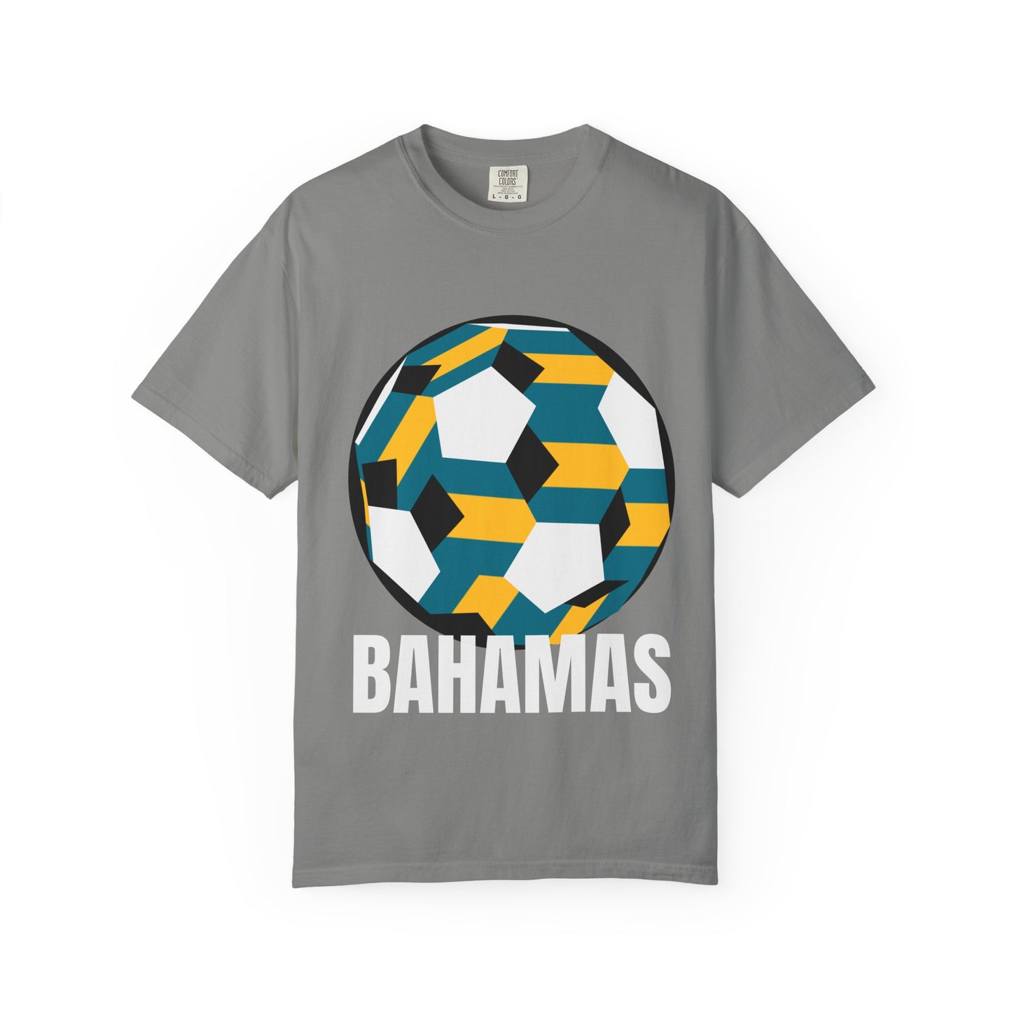 Bahamas Fan Specialty Soccer Ball Design T Shirt