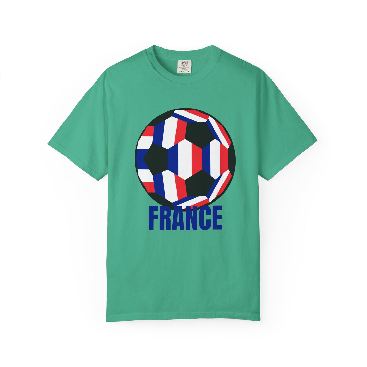 France Fan Specialty Soccer Ball Design T Shirt