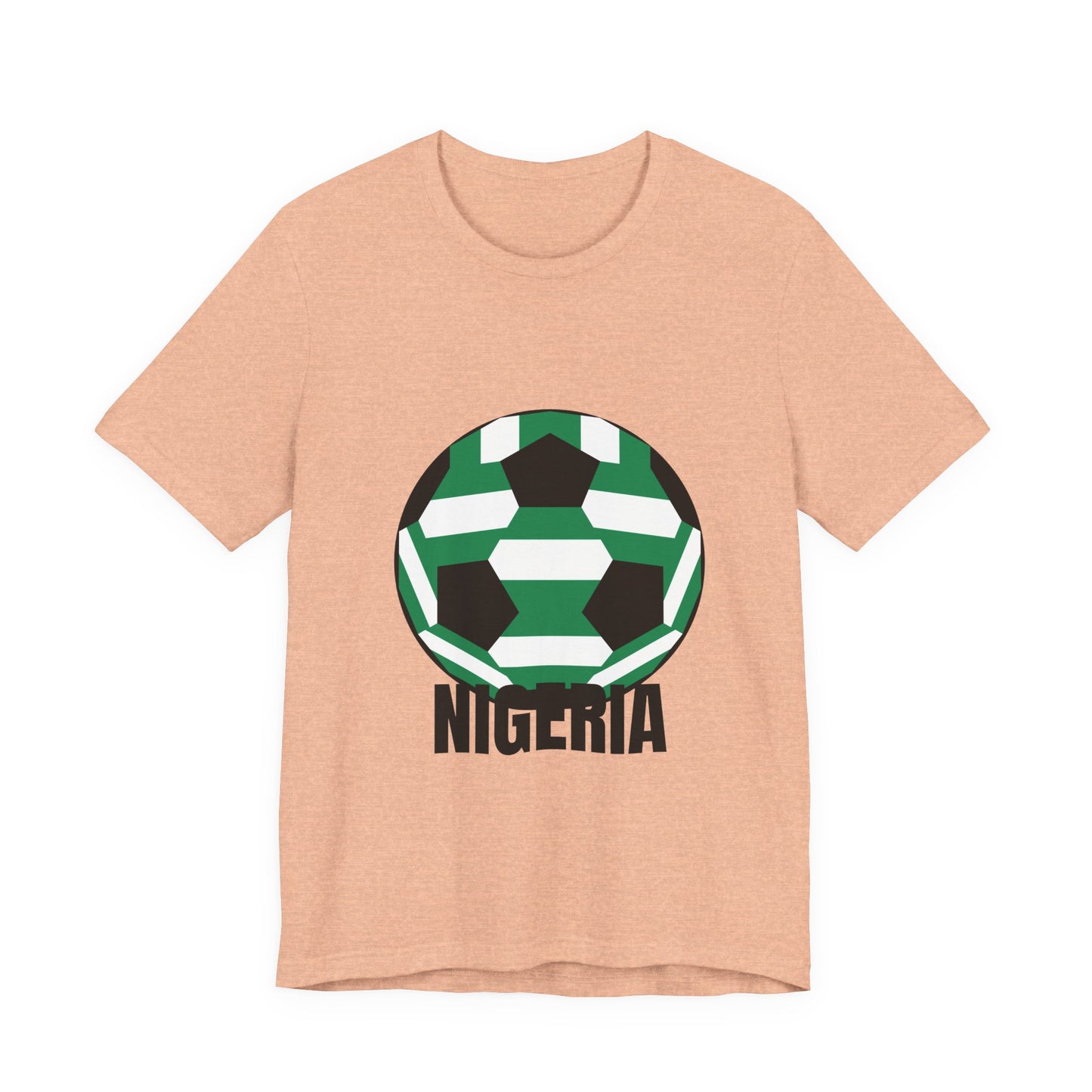 Nigeria Fan Specialty Soccer Ball Design T Shirt