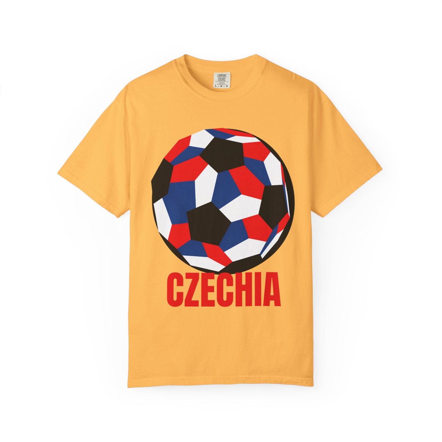 Czechia Fan Specialty Soccer Ball Design T Shirt