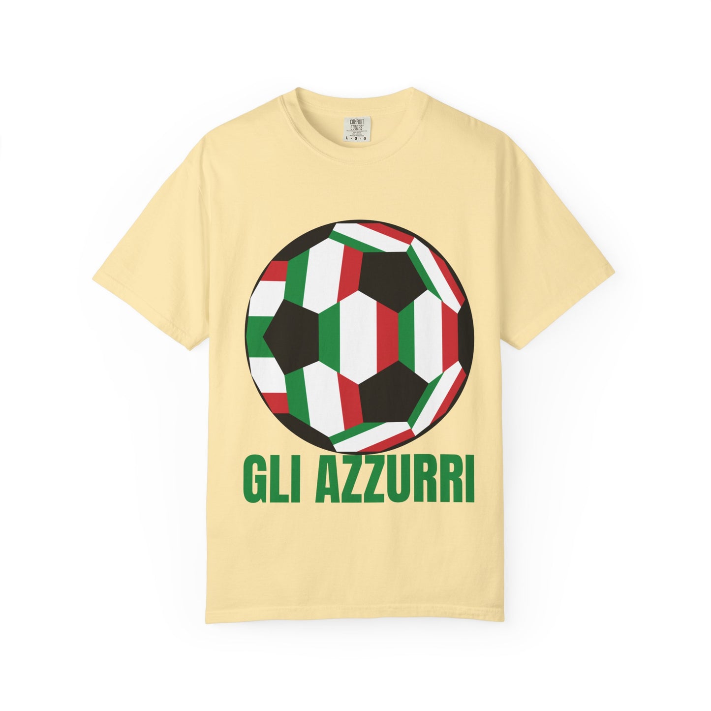 Gli Azzurri Fan Specialty Soccer Ball Design T Shirt