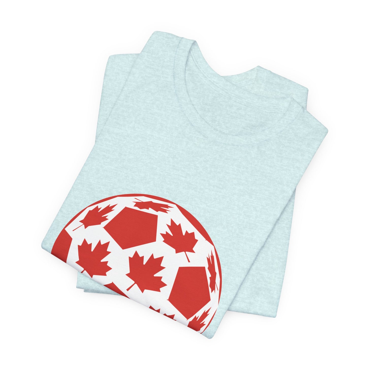 Canada Fan Specialty Soccer Ball Design T Shirt