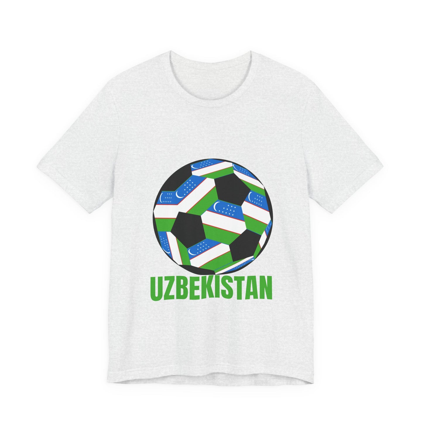 Uzbekistan Fan Specialty Soccer Ball Design T Shirt