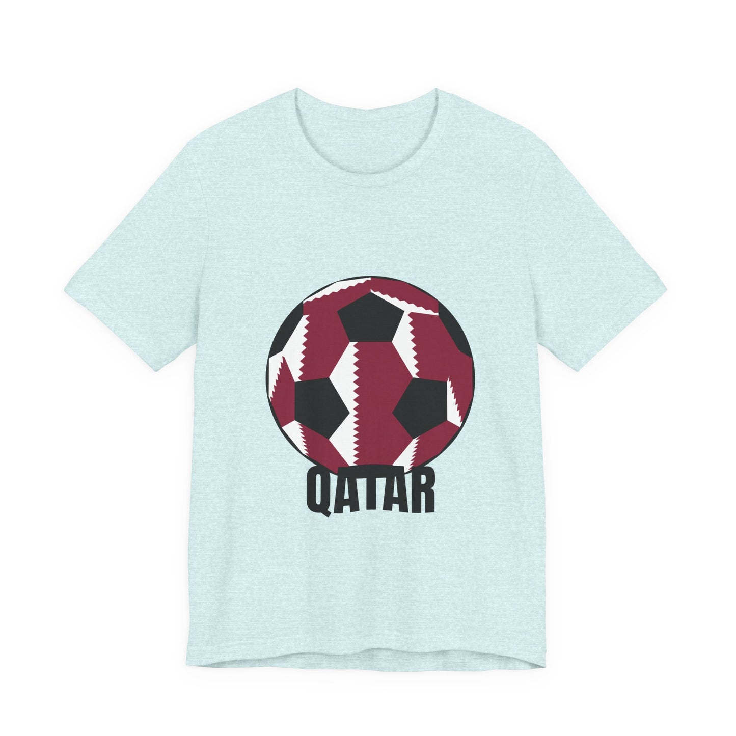 Qatar Fan Specialty Soccer Ball Design T Shirt