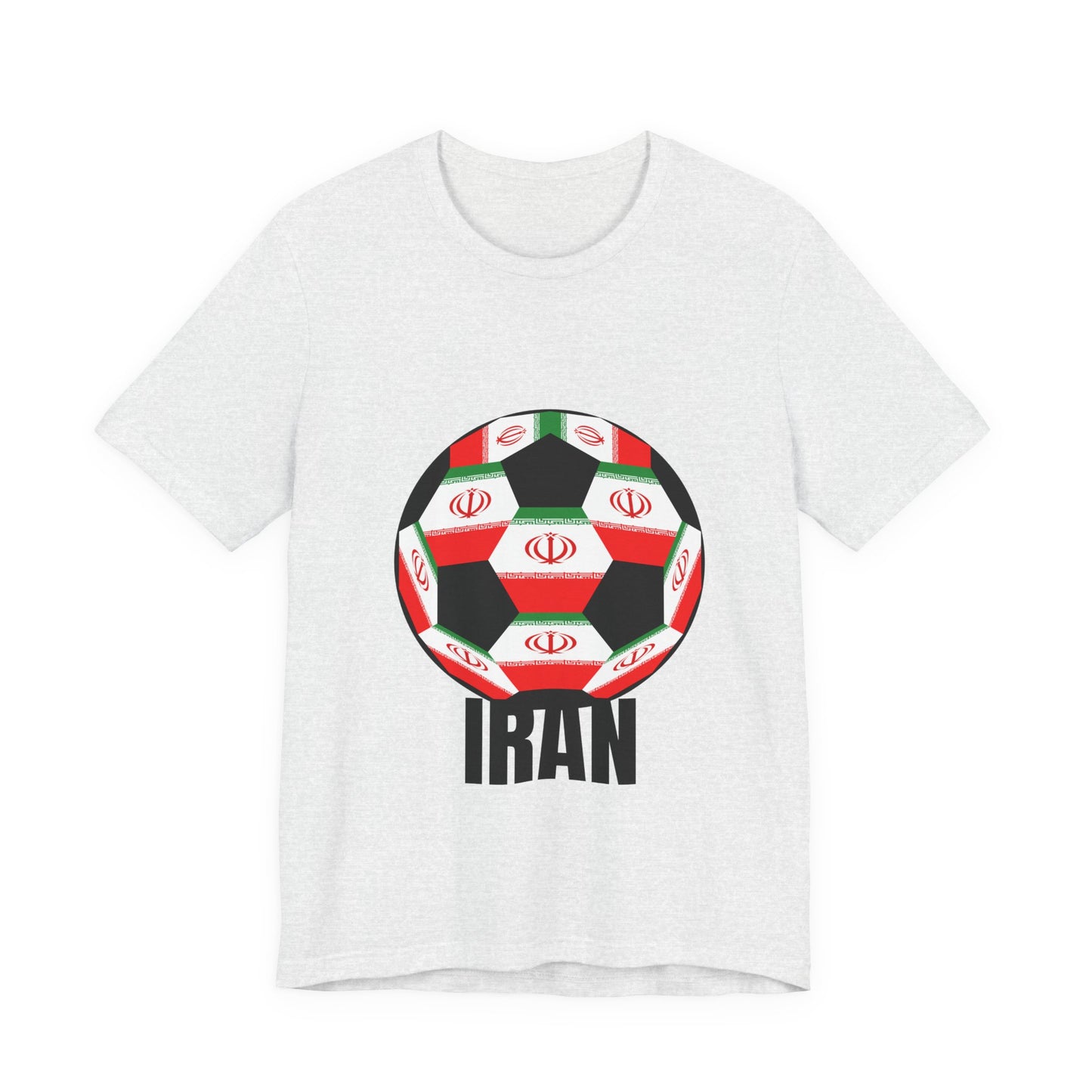 Iran Fan Specialty Soccer Ball Design T Shirt