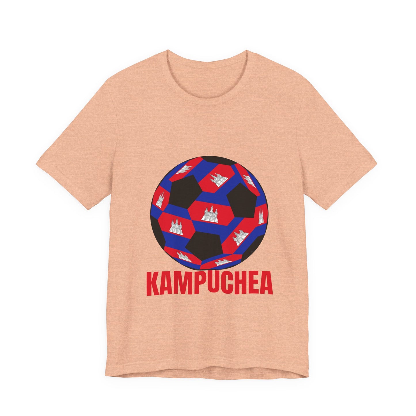 Kampuchea Fan Specialty Soccer Ball Design T Shirt