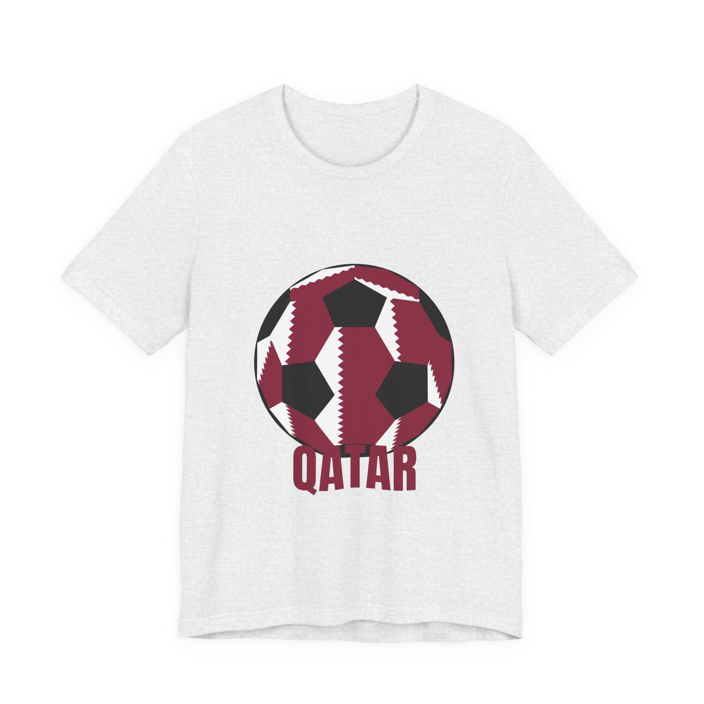 Qatar Fan Specialty Soccer Ball Design T Shirt