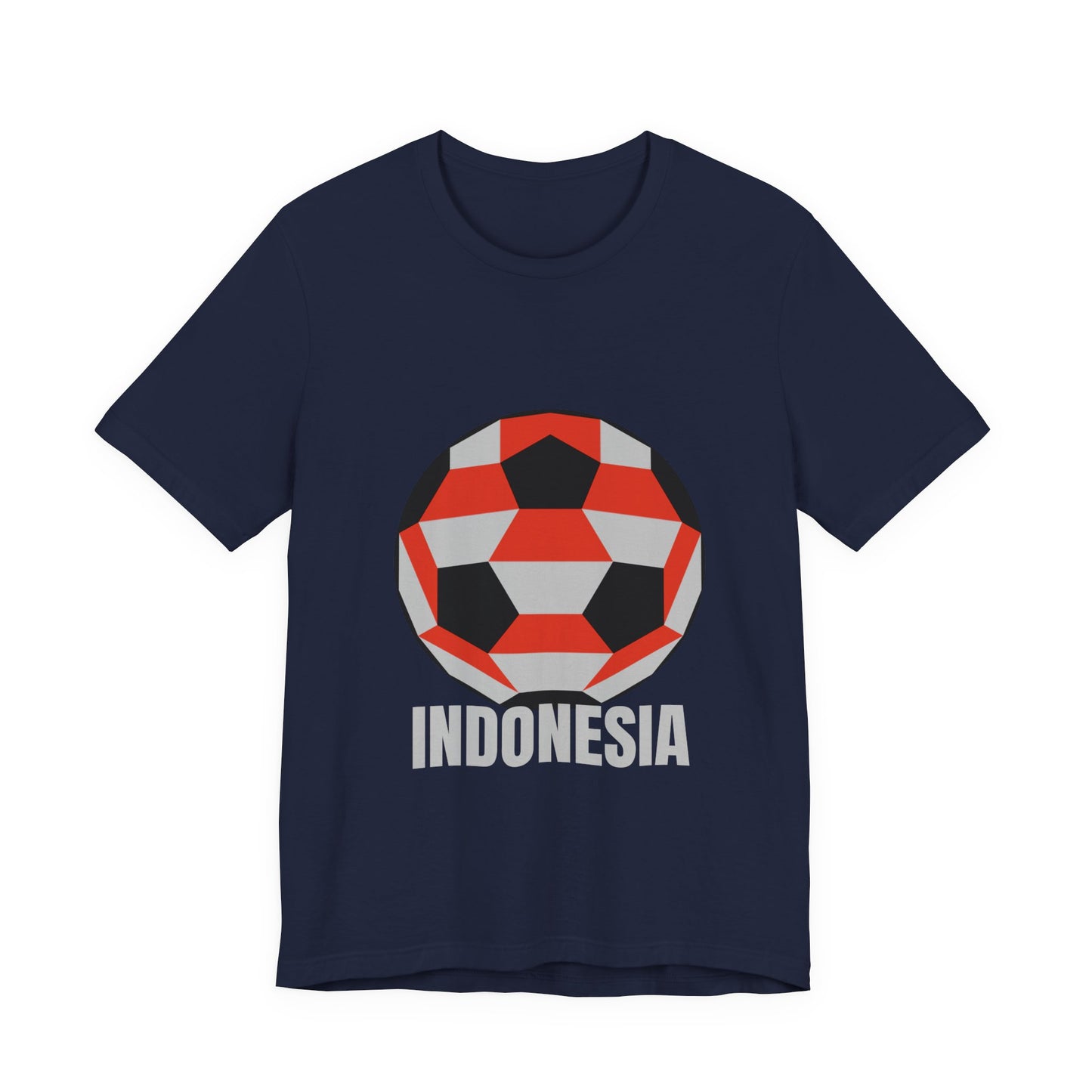 Indonesia Fan Specialty Soccer Ball Design T Shirt