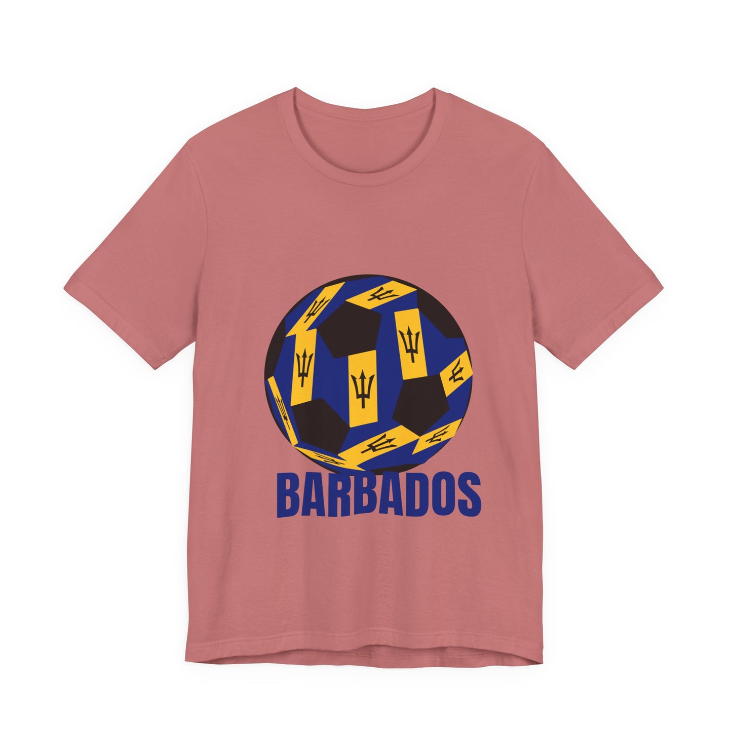 Barbados Fan Specialty Soccer Ball Design T Shirt