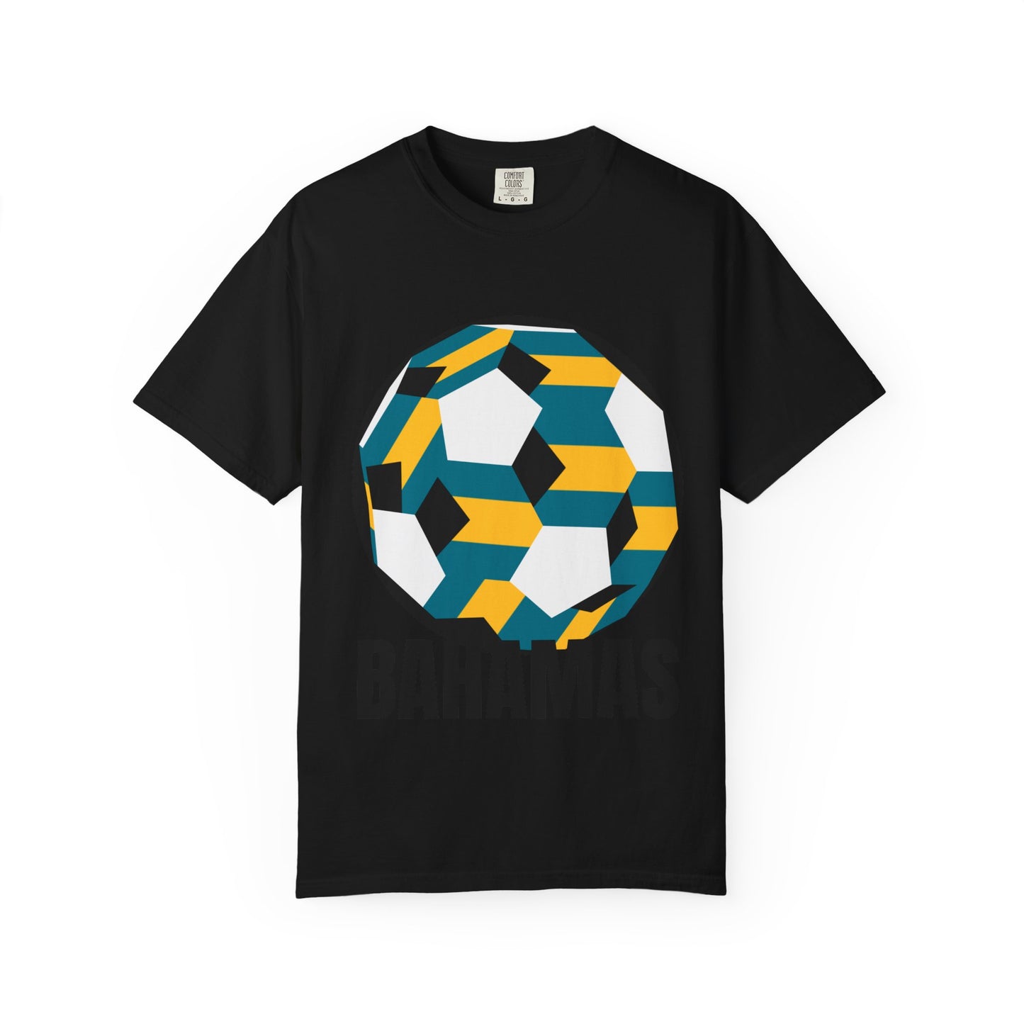 Bahamas Fan Specialty Soccer Ball Design T Shirt