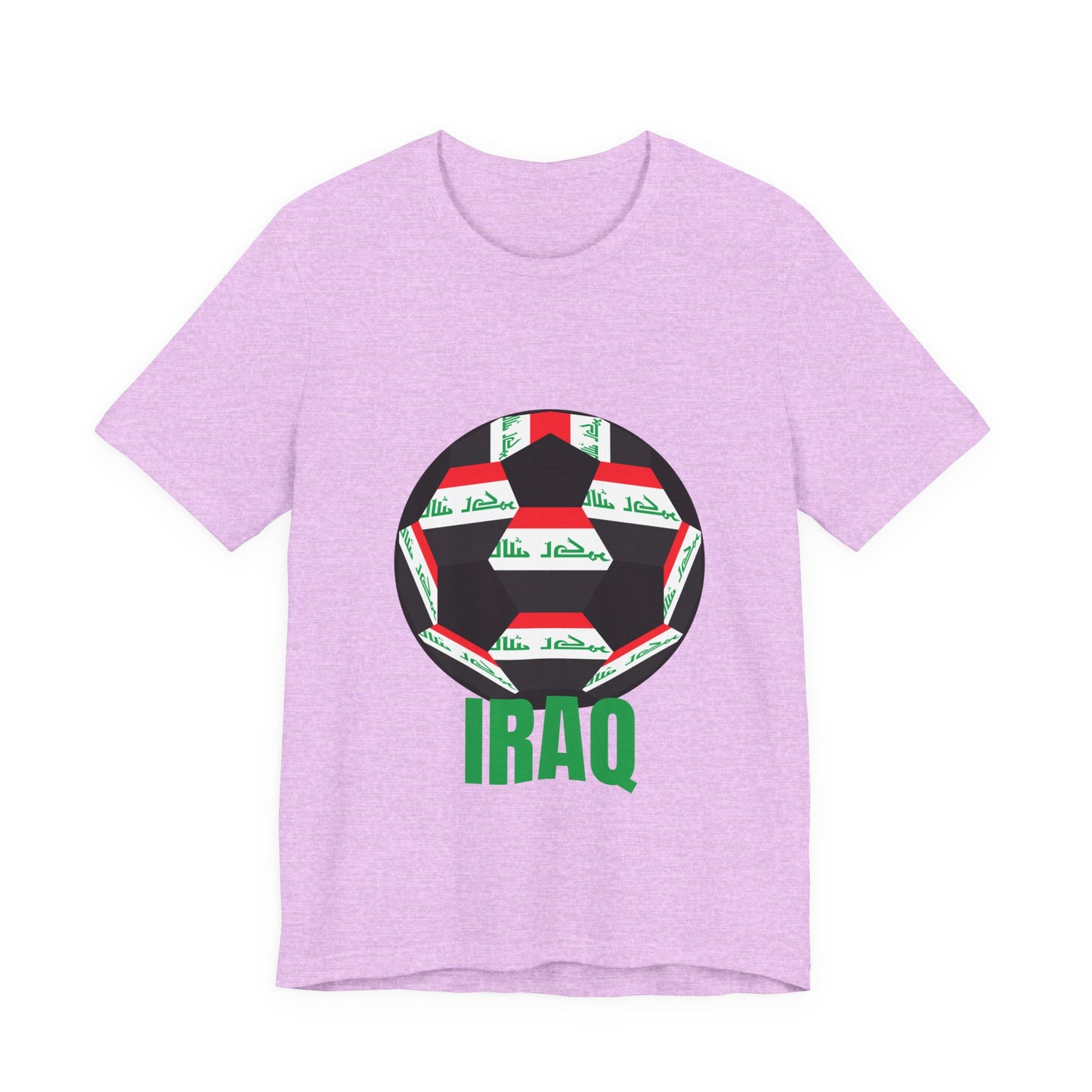 Iraq Fan Specialty Soccer Ball Design T Shirt