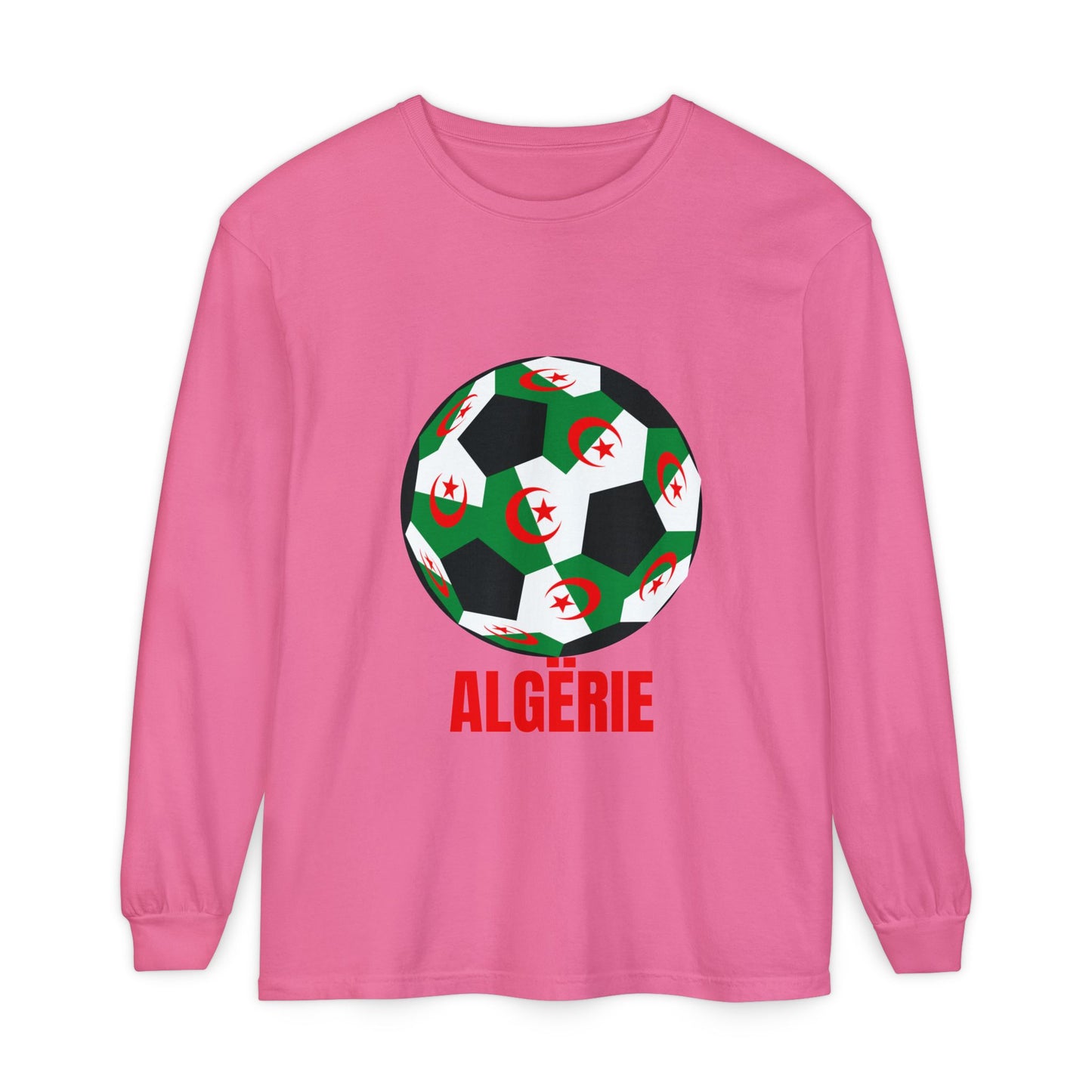 ALGËRIE Fan Specialty Soccer Ball Design T Shirt