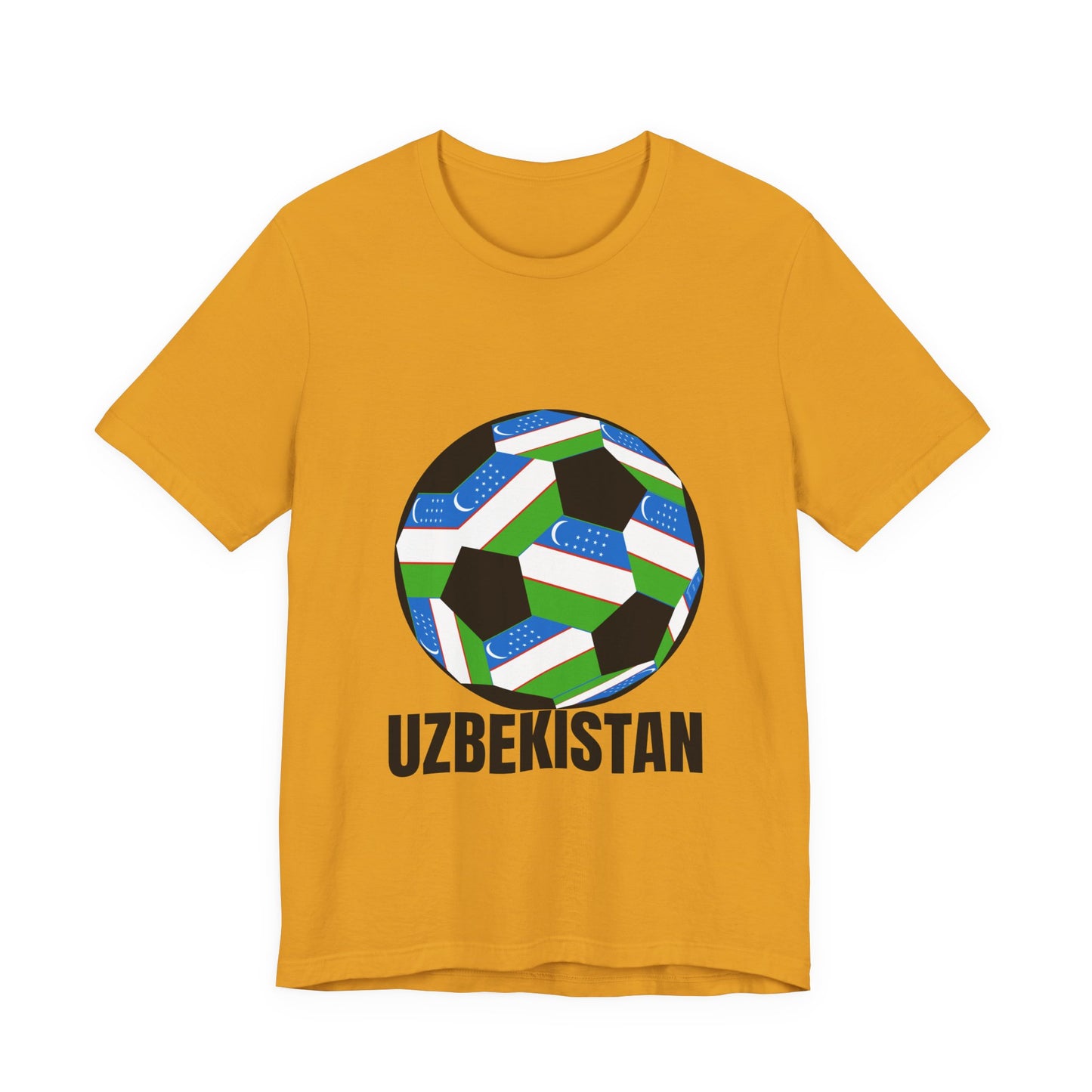 Uzbekistan Fan Specialty Soccer Ball Design T Shirt