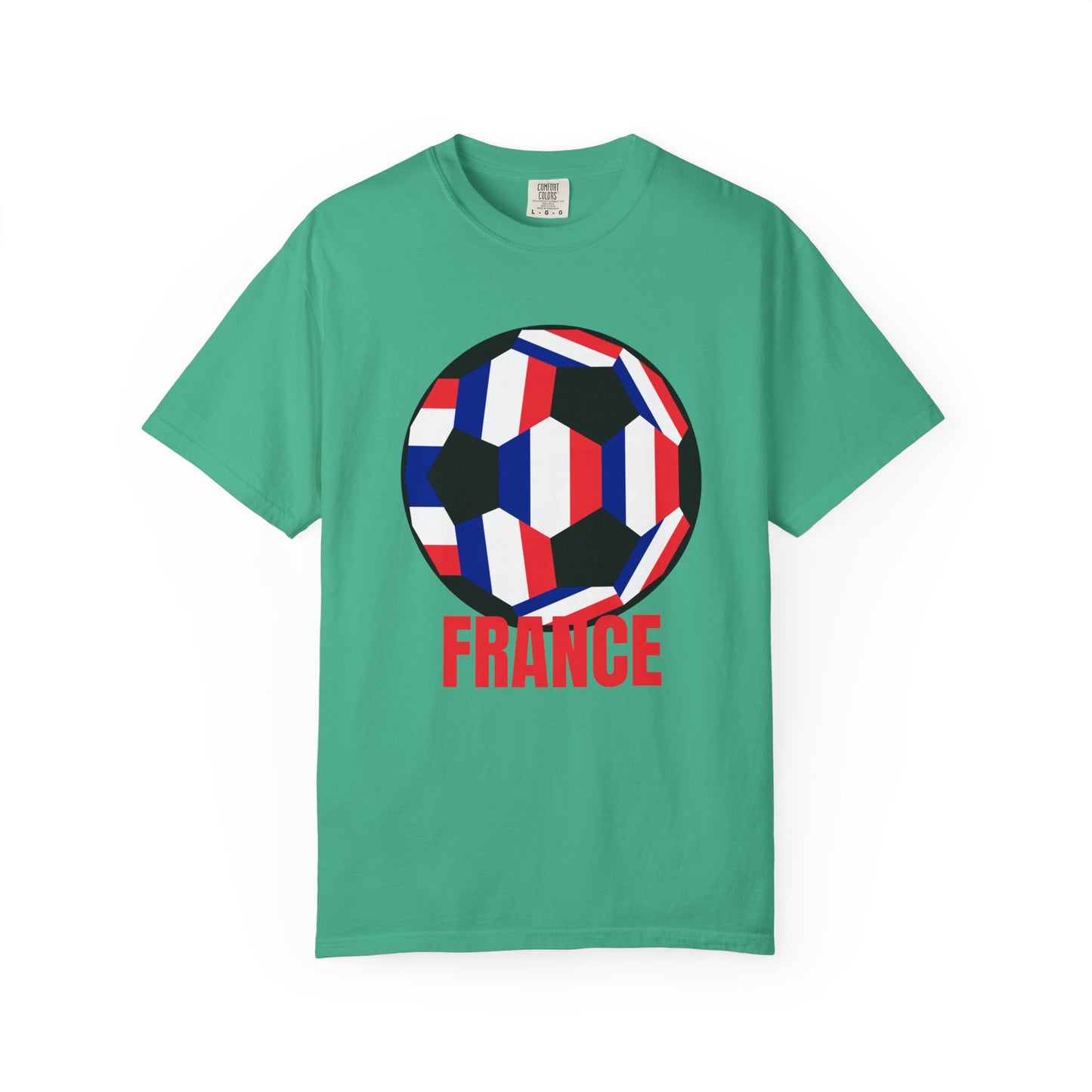 France Fan Specialty Soccer Ball Design T Shirt