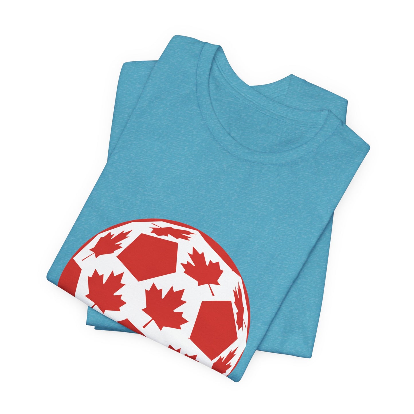 Canada Fan Specialty Soccer Ball Design T Shirt