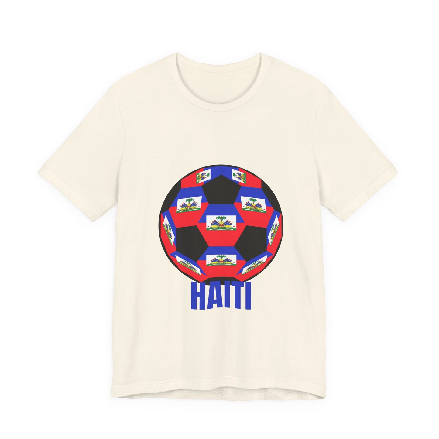 Haiti Fan Specialty Soccer Ball Design T Shirt