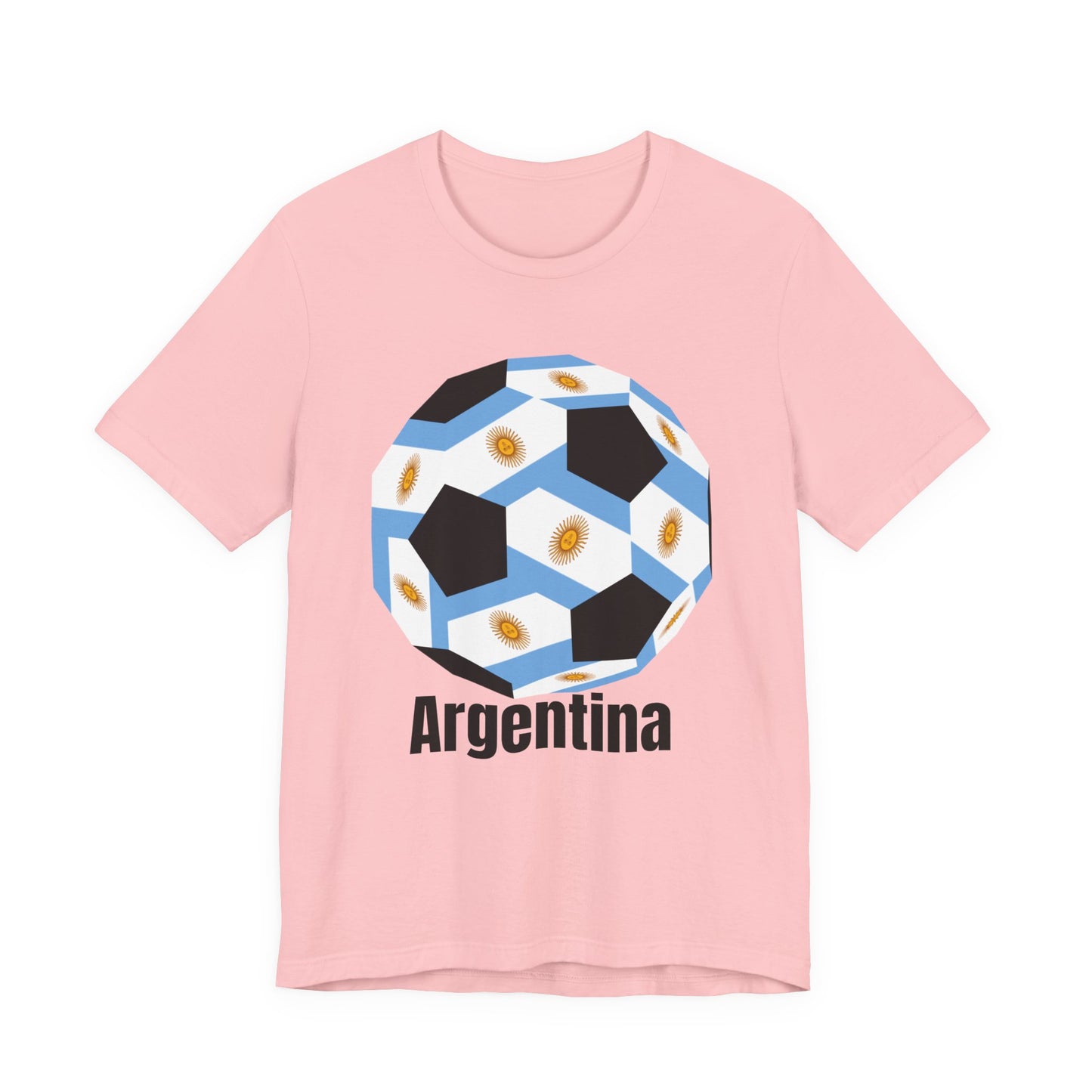 Argentina Fan Specialty Soccer Ball Design T Shirt