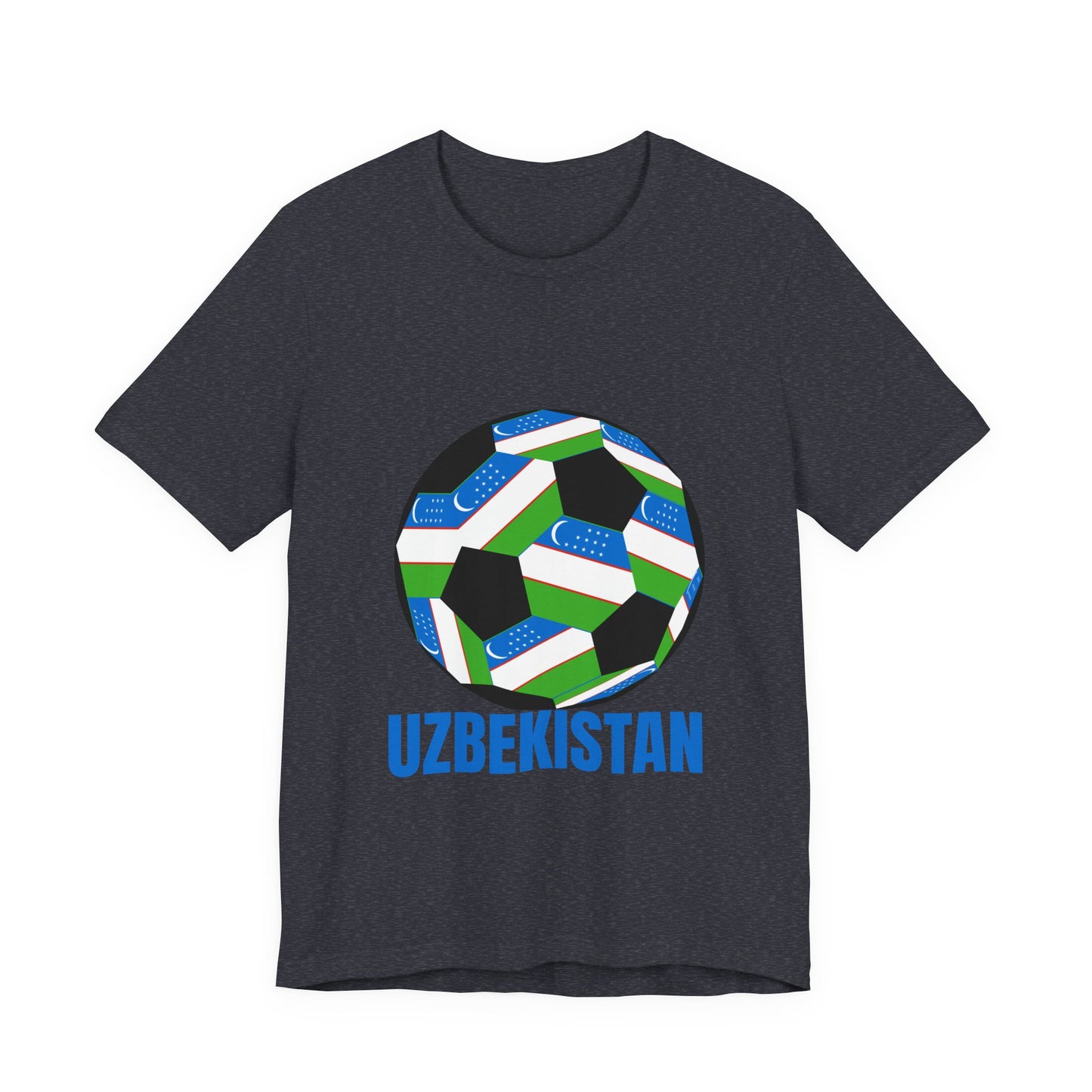 Uzbekistan Fan Specialty Soccer Ball Design T Shirt