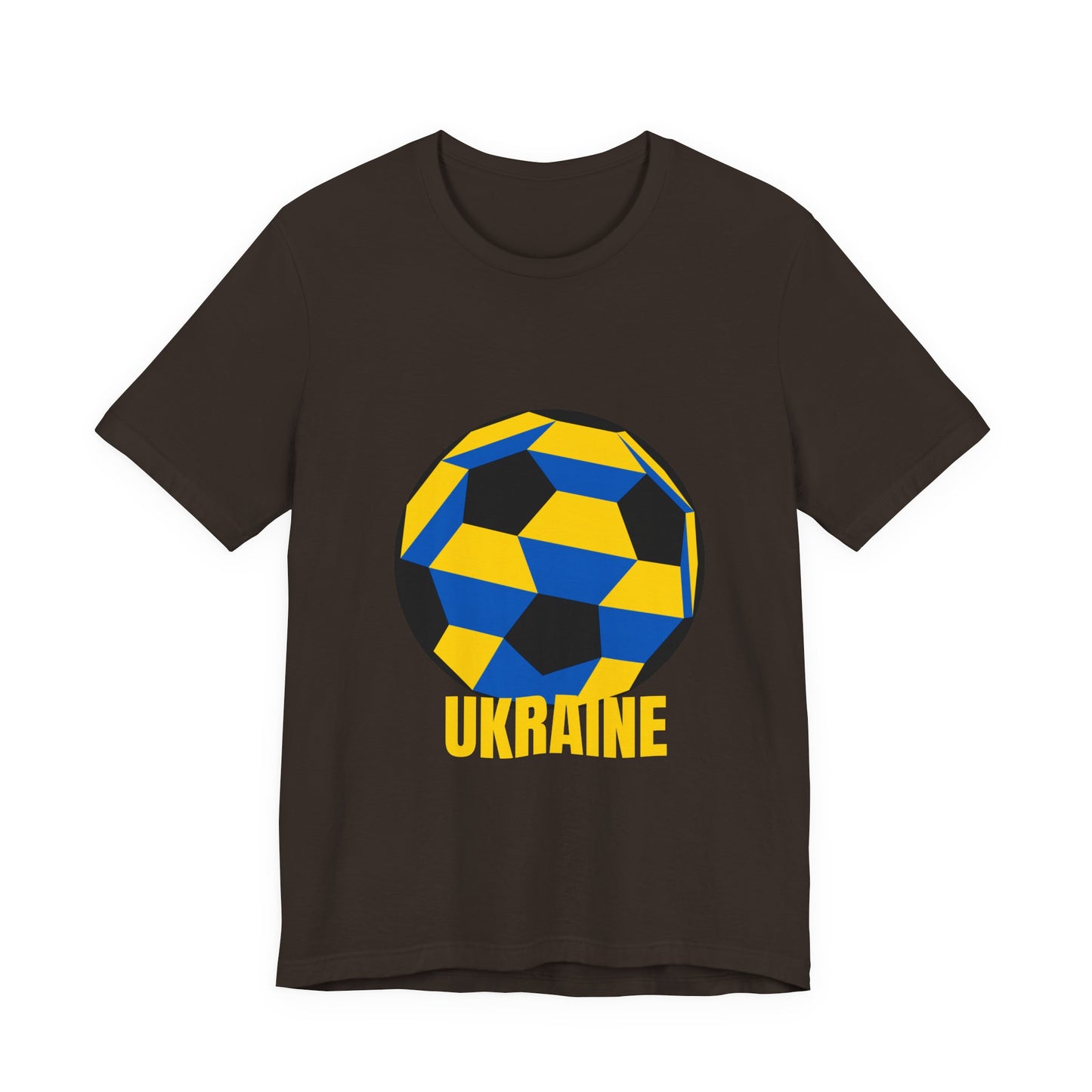 Ukraine Fan Specialty Soccer Ball Design T Shirt
