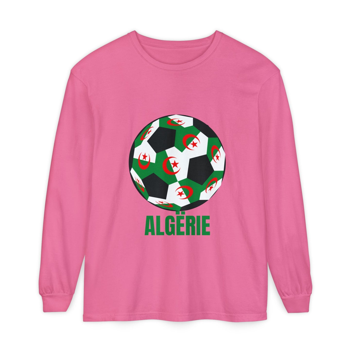 ALGËRIE Fan Specialty Soccer Ball Design T Shirt