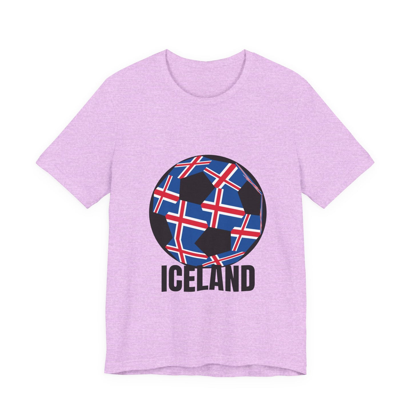 Iceland Fan Specialty Soccer Ball Design T Shirt