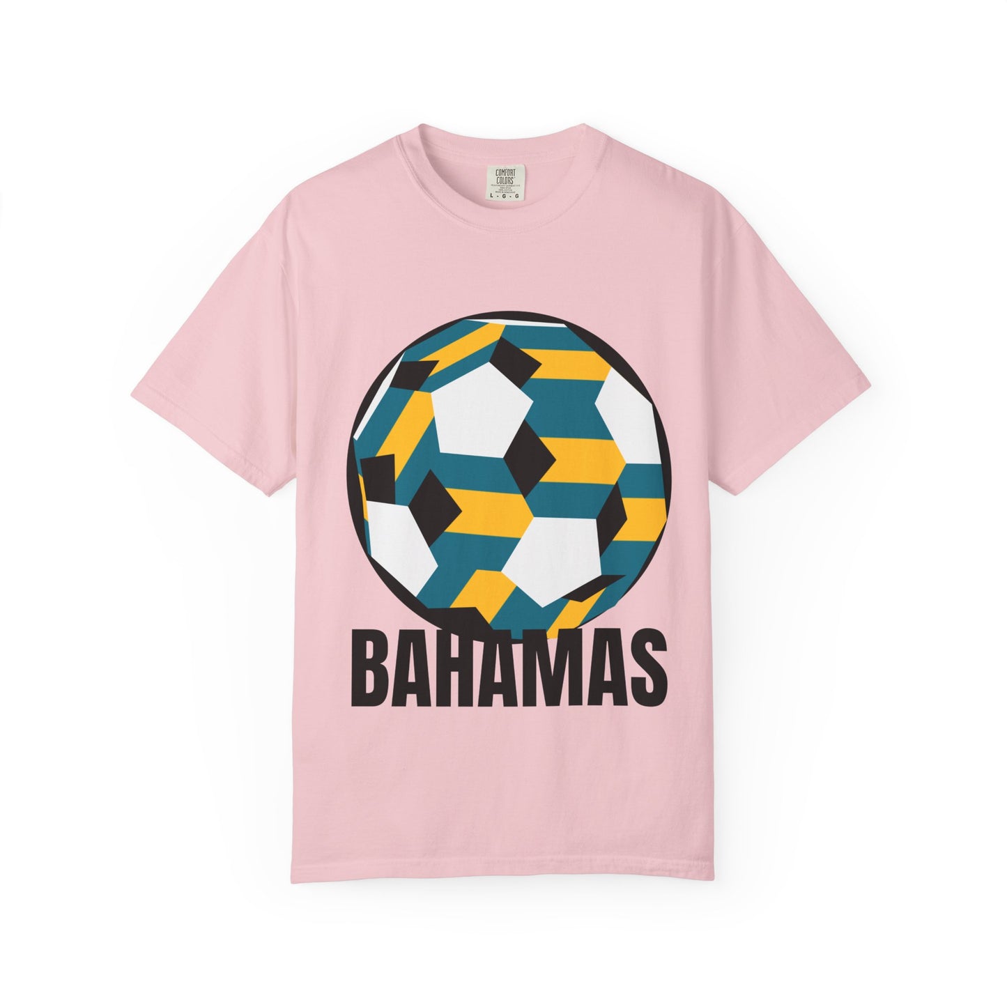 Bahamas Fan Specialty Soccer Ball Design T Shirt