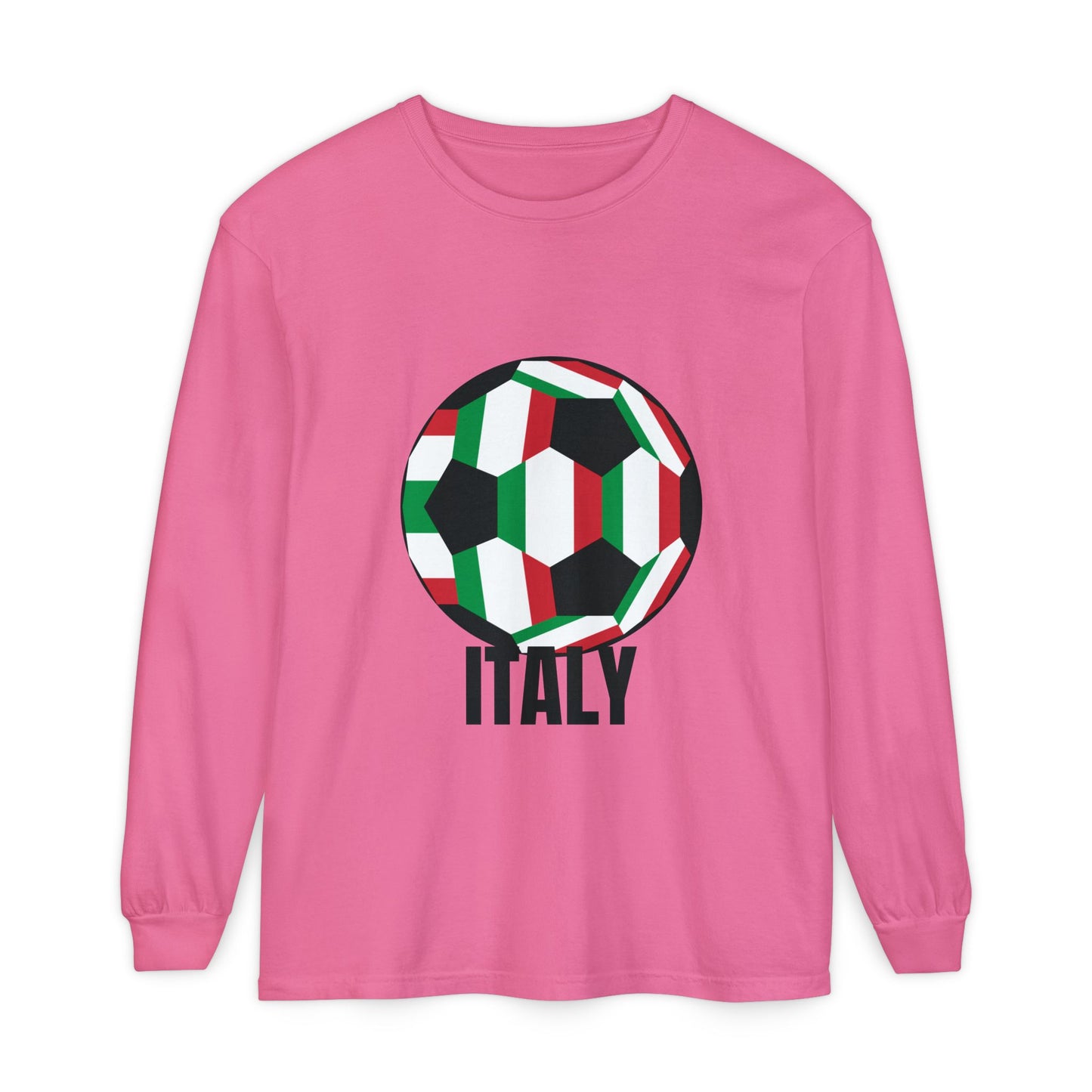 Italy Fan Specialty Soccer Ball Design T Shirt