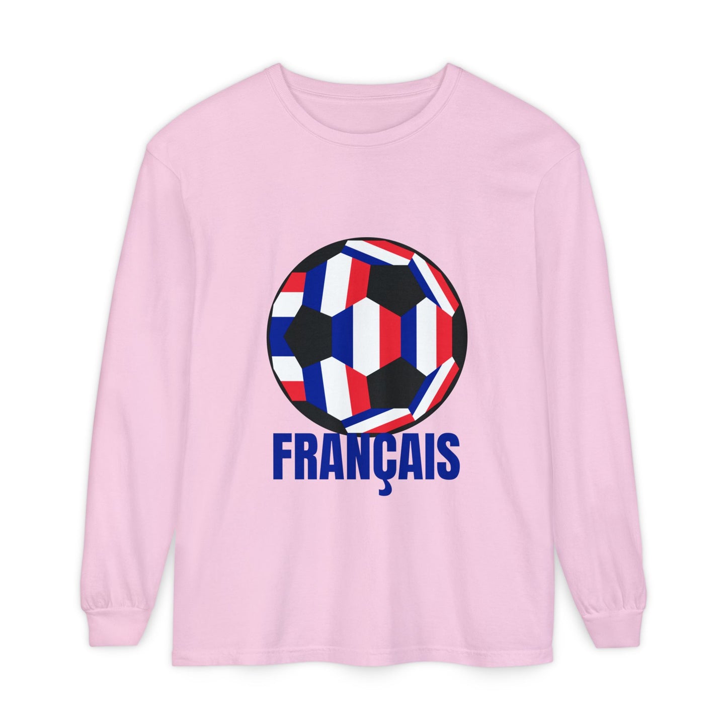 Français Soccer Ball Long Sleeve Tee