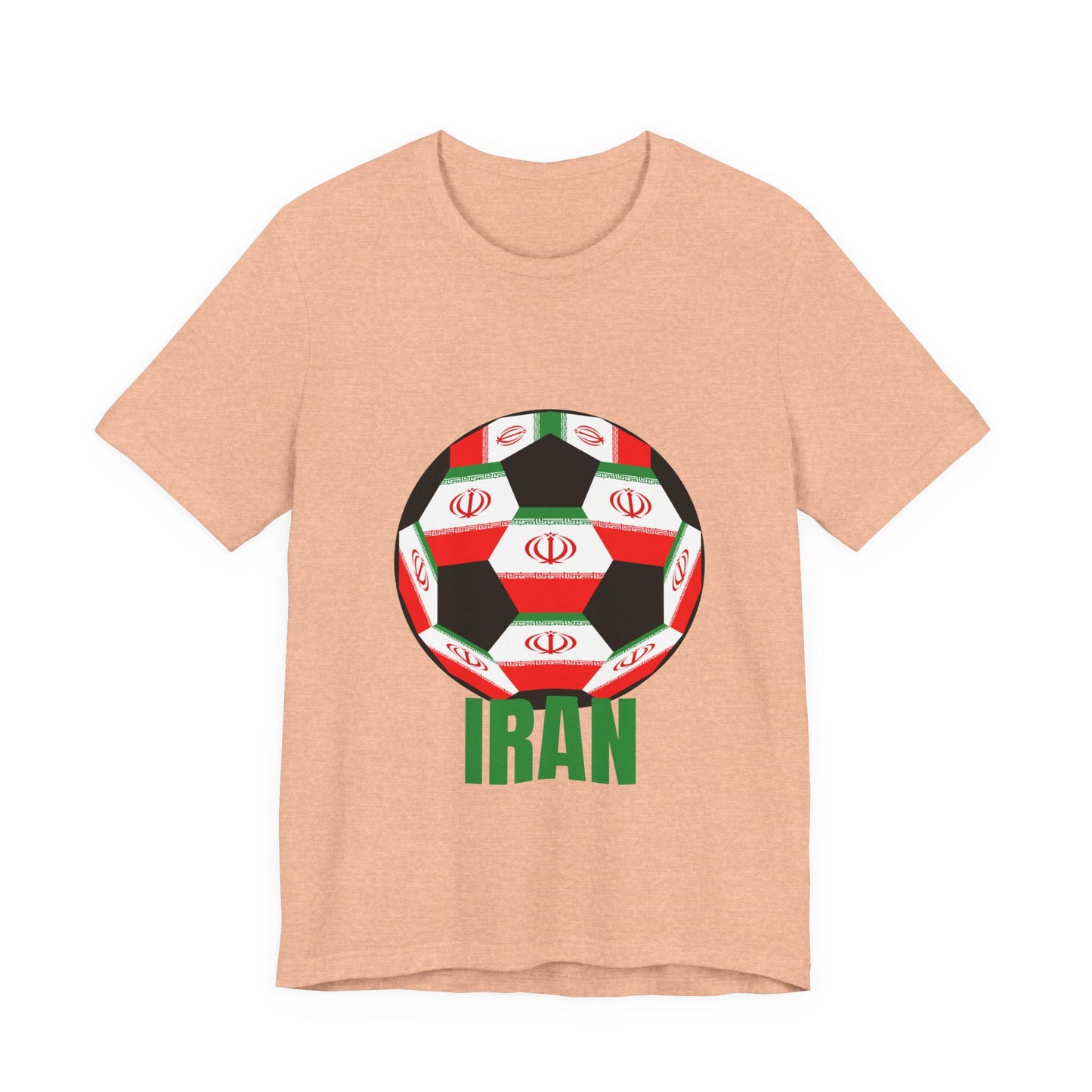 Iran Fan Specialty Soccer Ball Design T Shirt