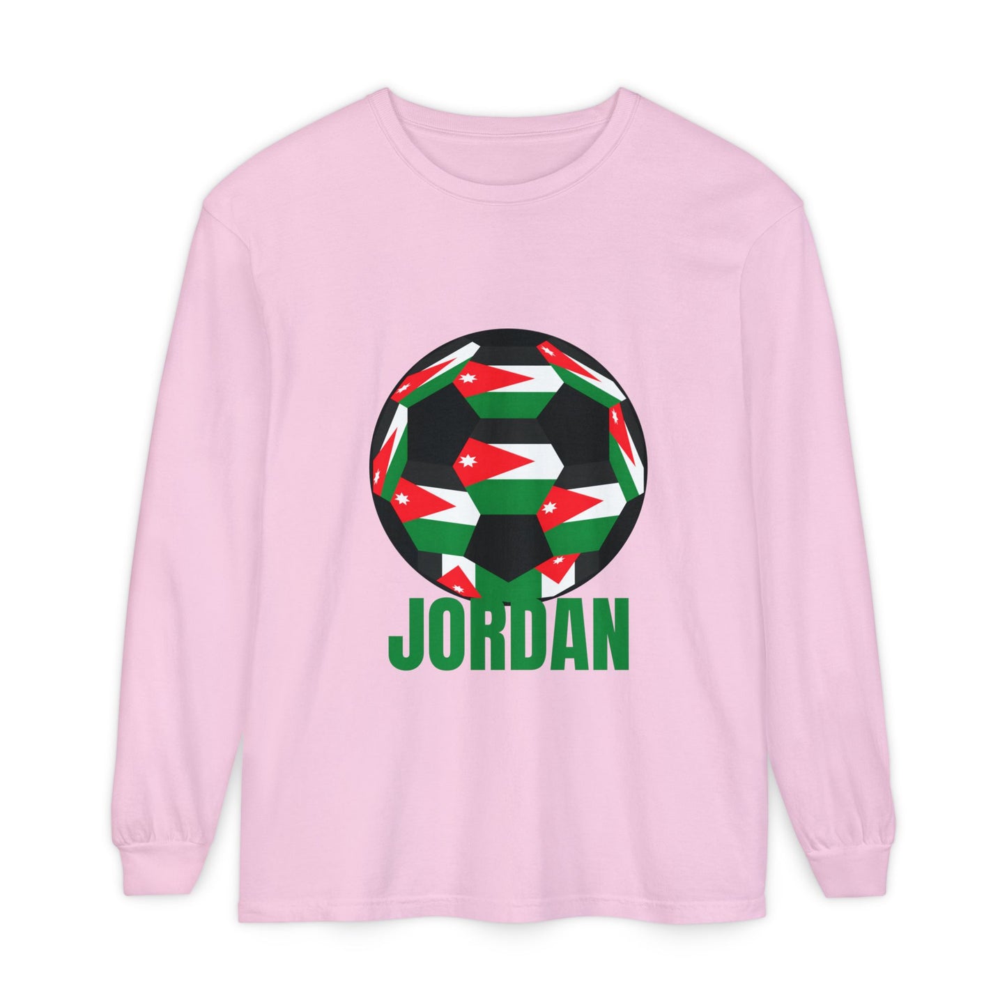 Jordan Fan Specialty Soccer Ball Design Long Sleeve Tee