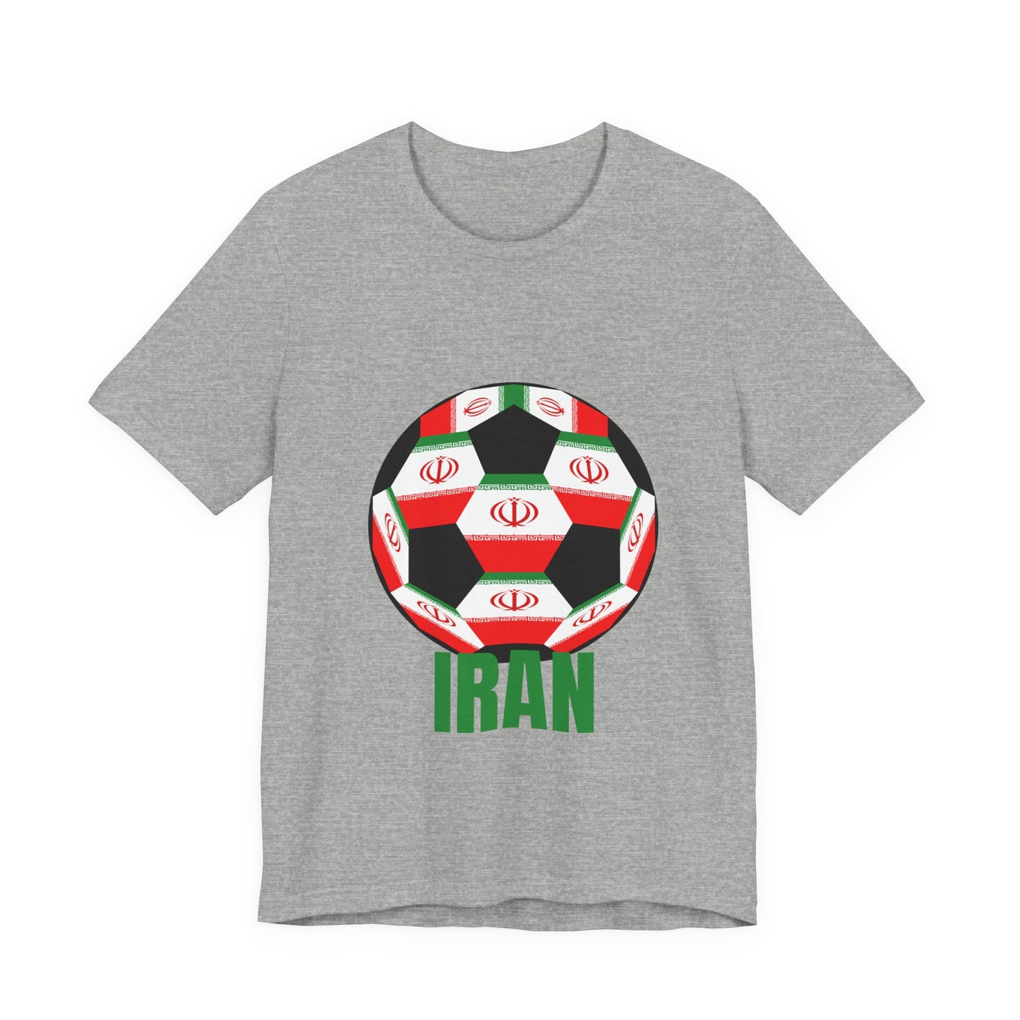Iran Fan Specialty Soccer Ball Design T Shirt
