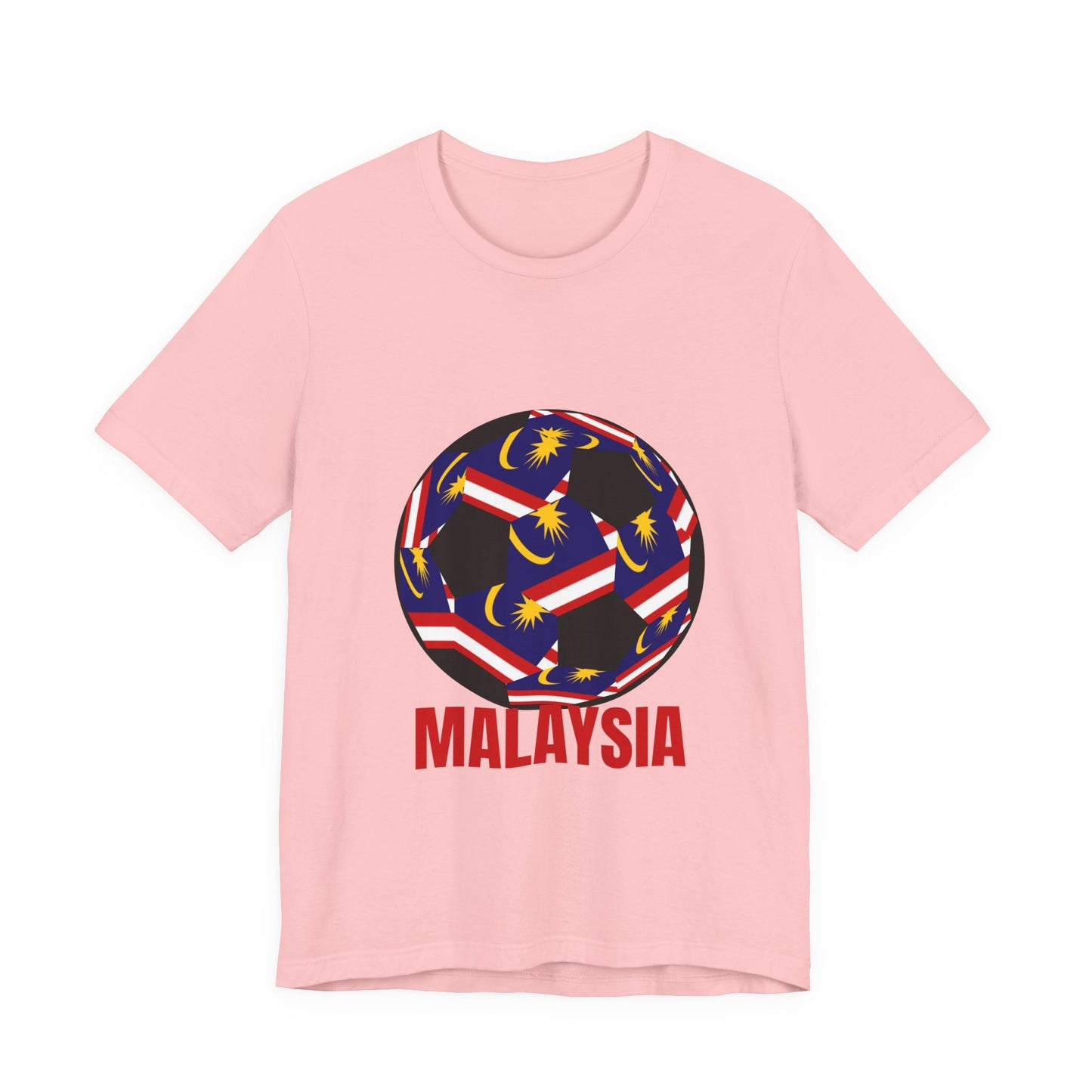 Malaysia Fan Specialty Soccer Ball Design T Shirt