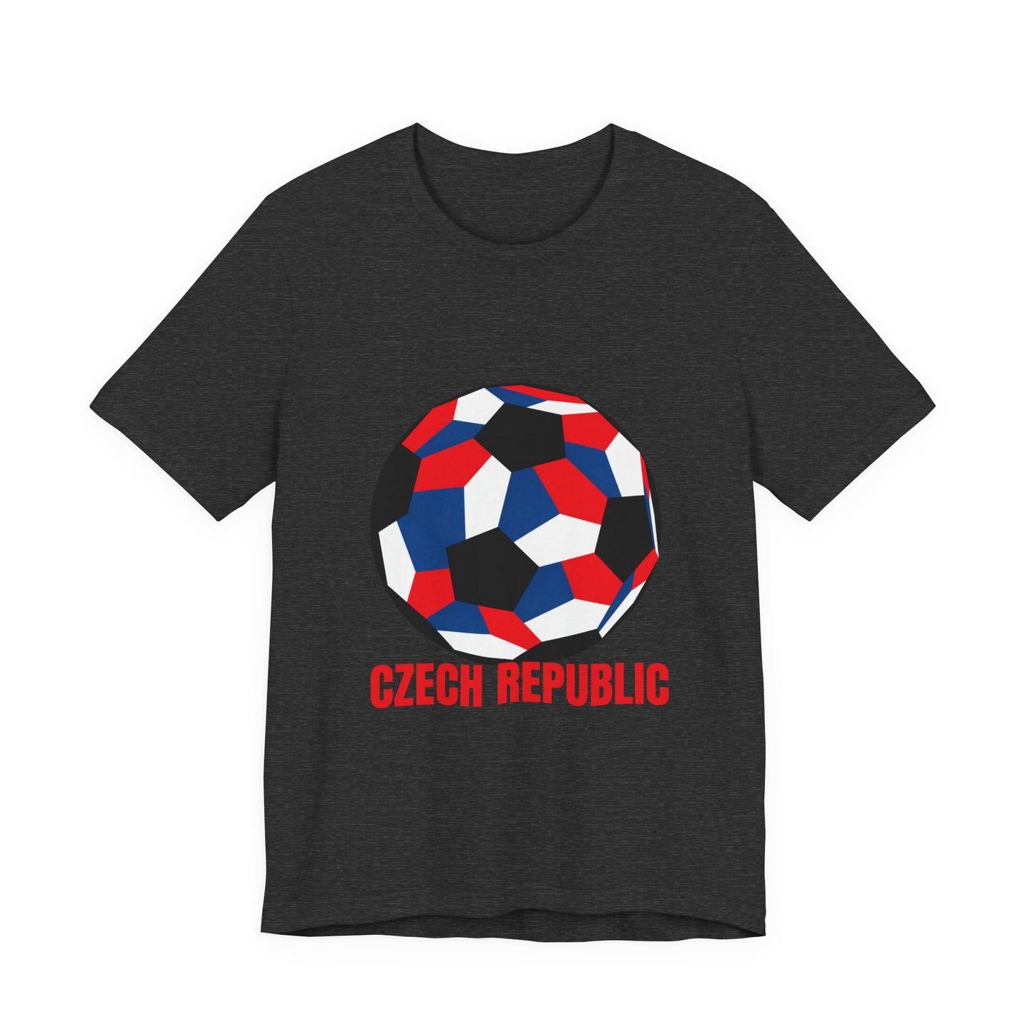 Czech Republic Fan Specialty Soccer Ball Design T Shirt