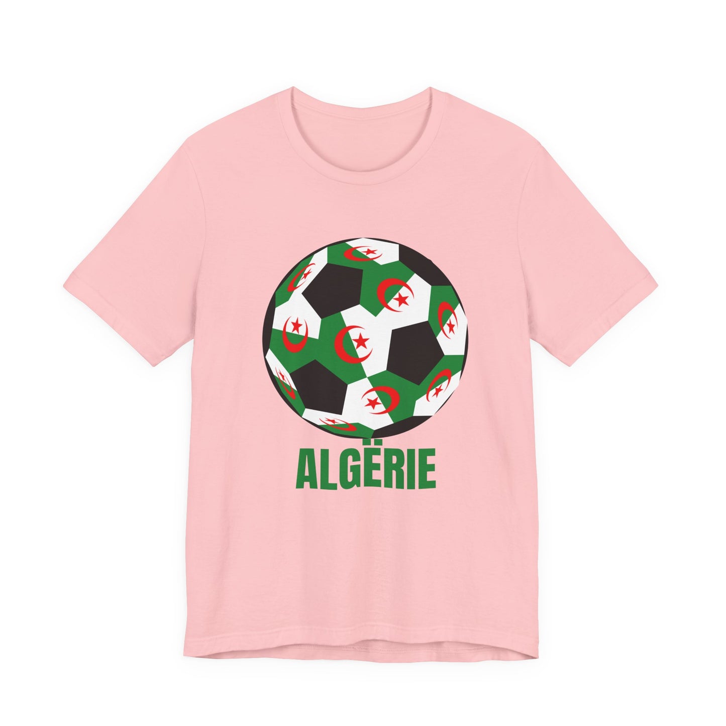 ALGËRIE Fan Specialty Soccer Ball Design T Shirt