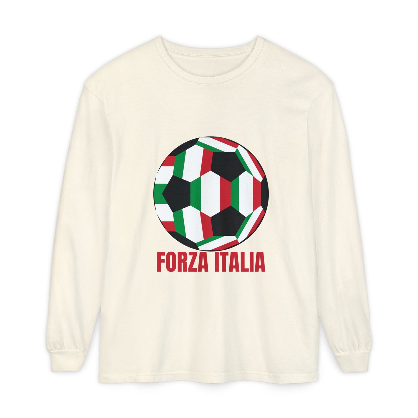 Forza Italia Fan Specialty Soccer Ball Long Sleeve Tee