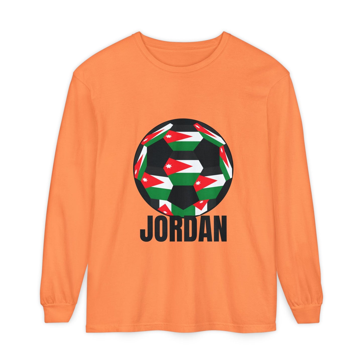 Jordan Fan Specialty Soccer Ball Design Long Sleeve Tee