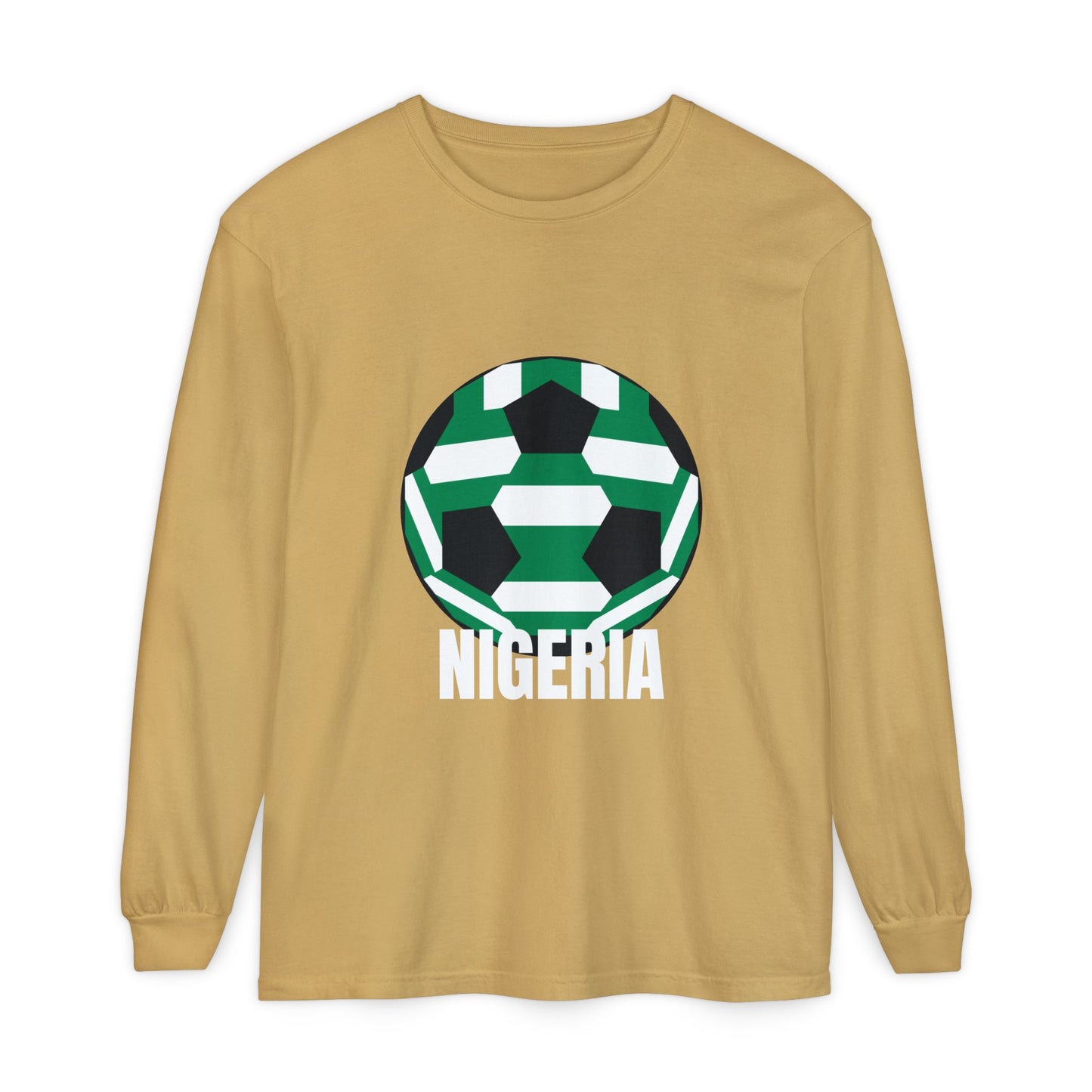 Nigeria Soccer Ball Long Sleeve Tee