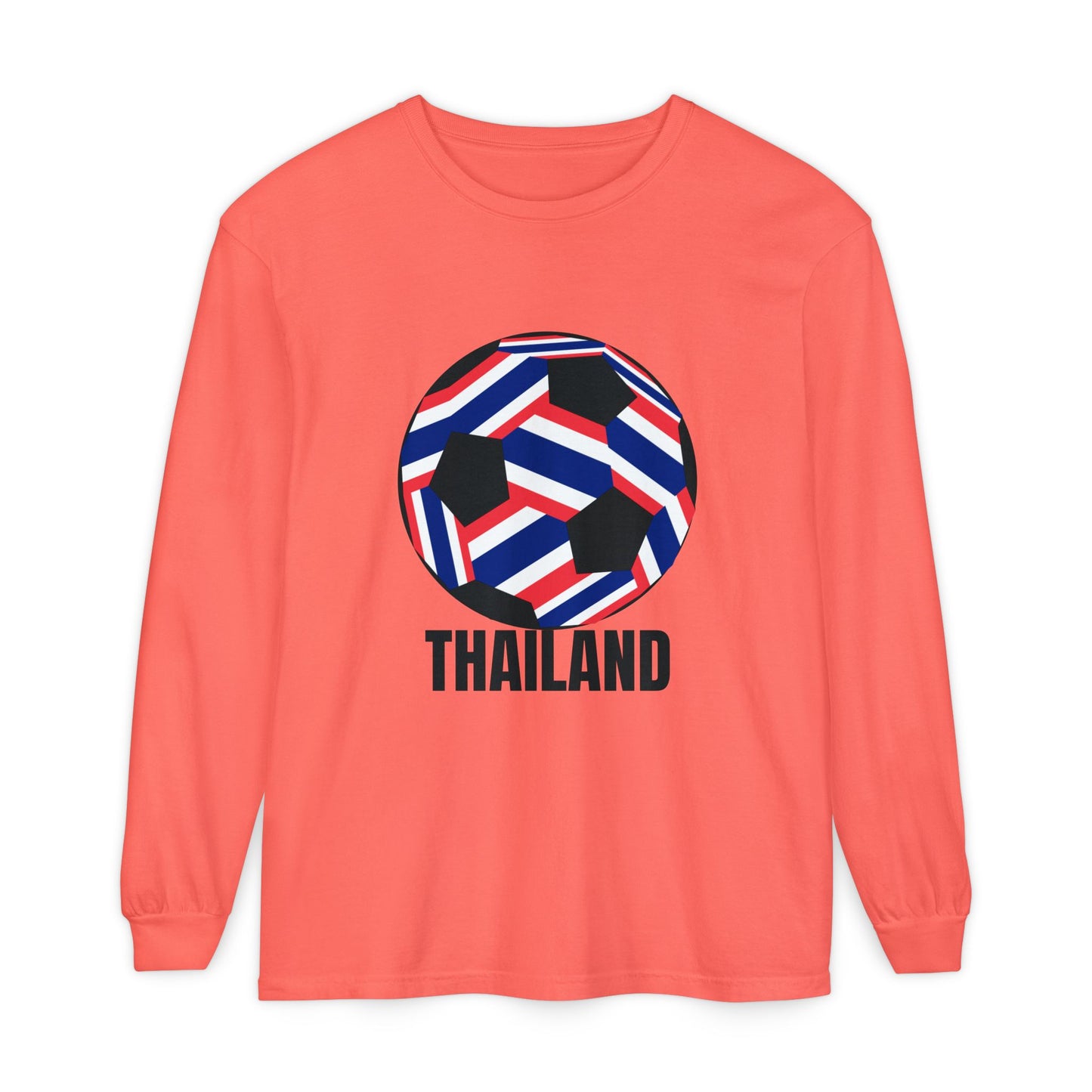Thailand Fan Specialty Soccer Ball Design  Long Sleeve T-Shirt