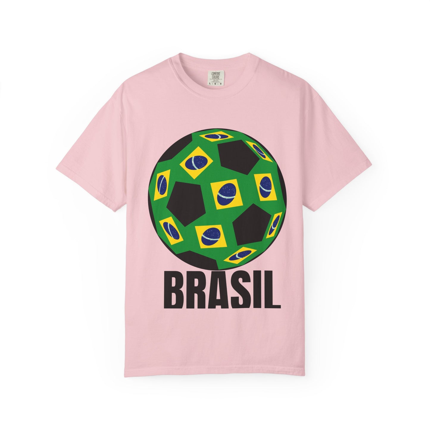 Brasil Fan Specialty Soccer Ball Design T Shirt