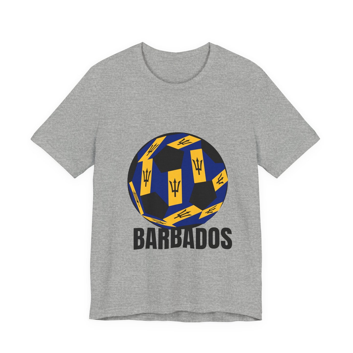 Barbados Fan Specialty Soccer Ball Design T Shirt