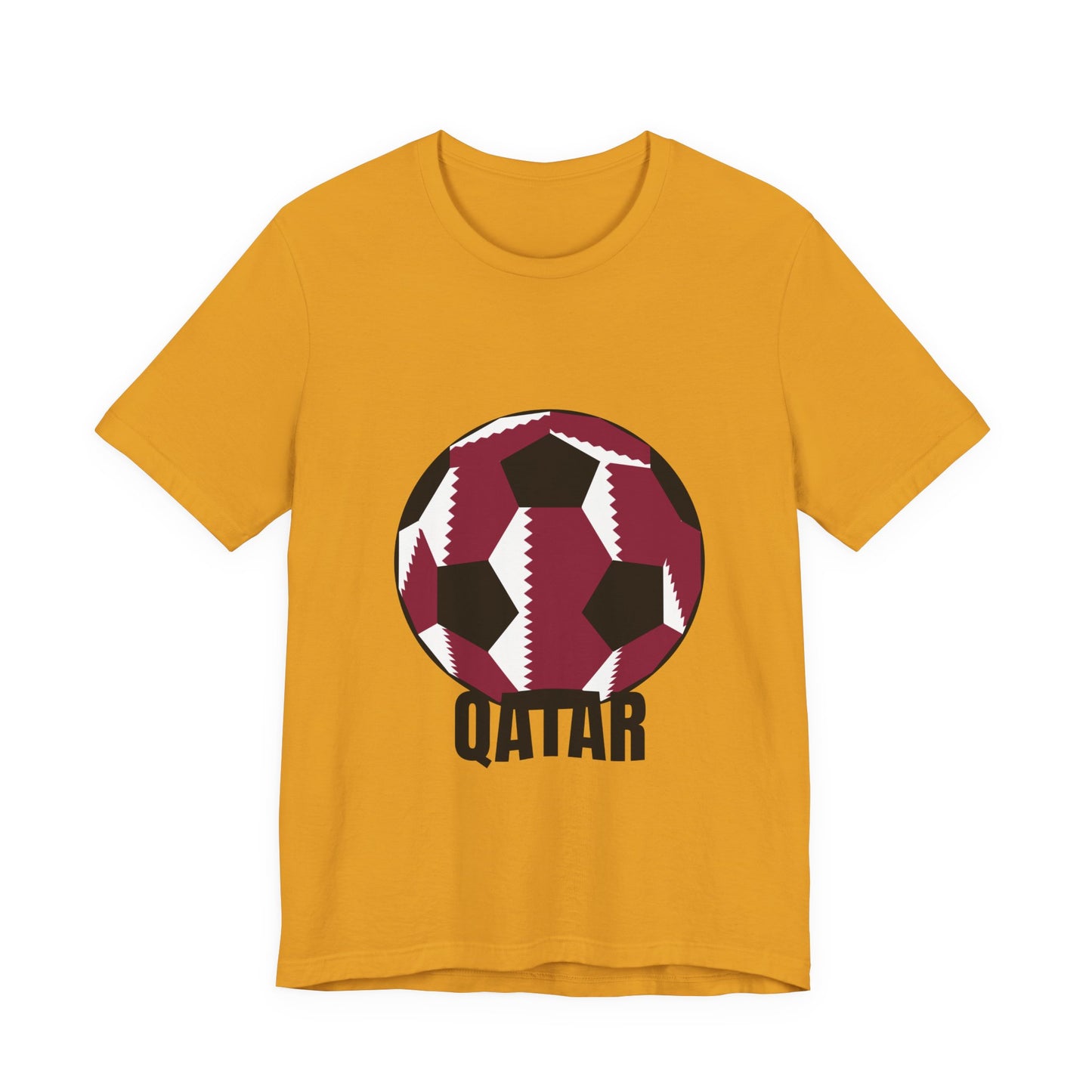 Qatar Fan Specialty Soccer Ball Design T Shirt